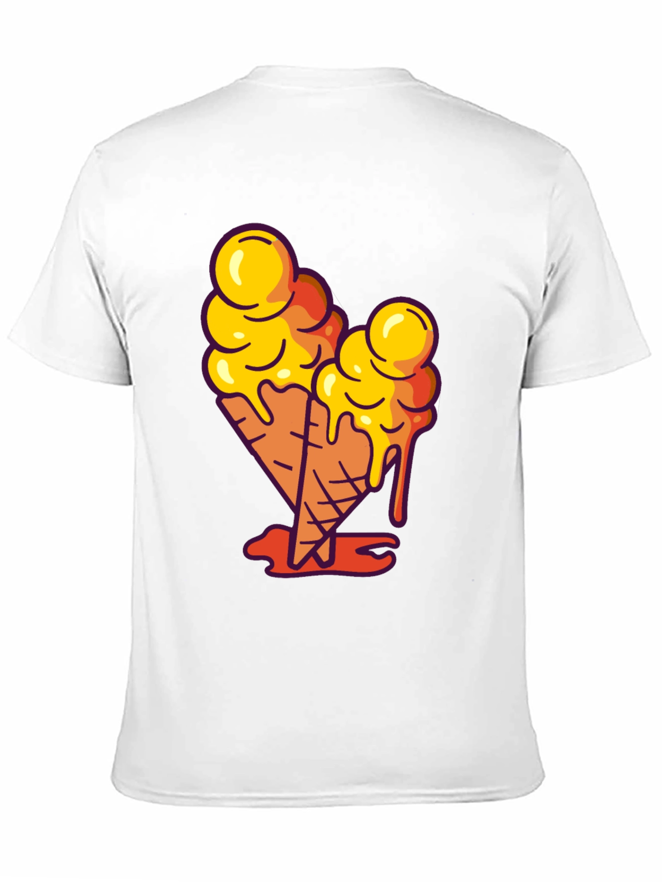 Ice Cream Cone Graphic Tee - Cool Casual Style