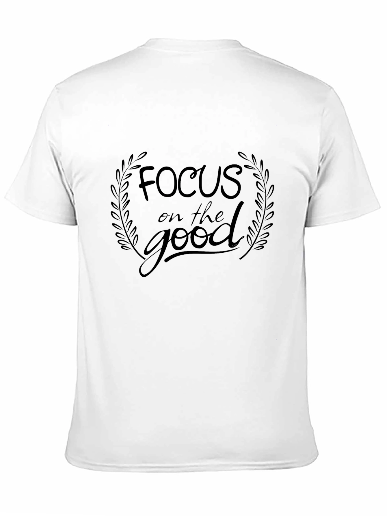 Focus on the Good Black Graphic Tee