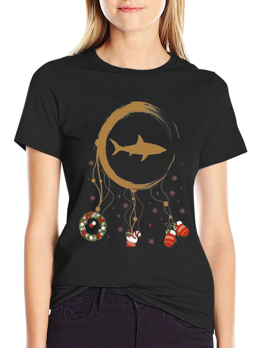 Festive Shark Dreamcatcher Tee