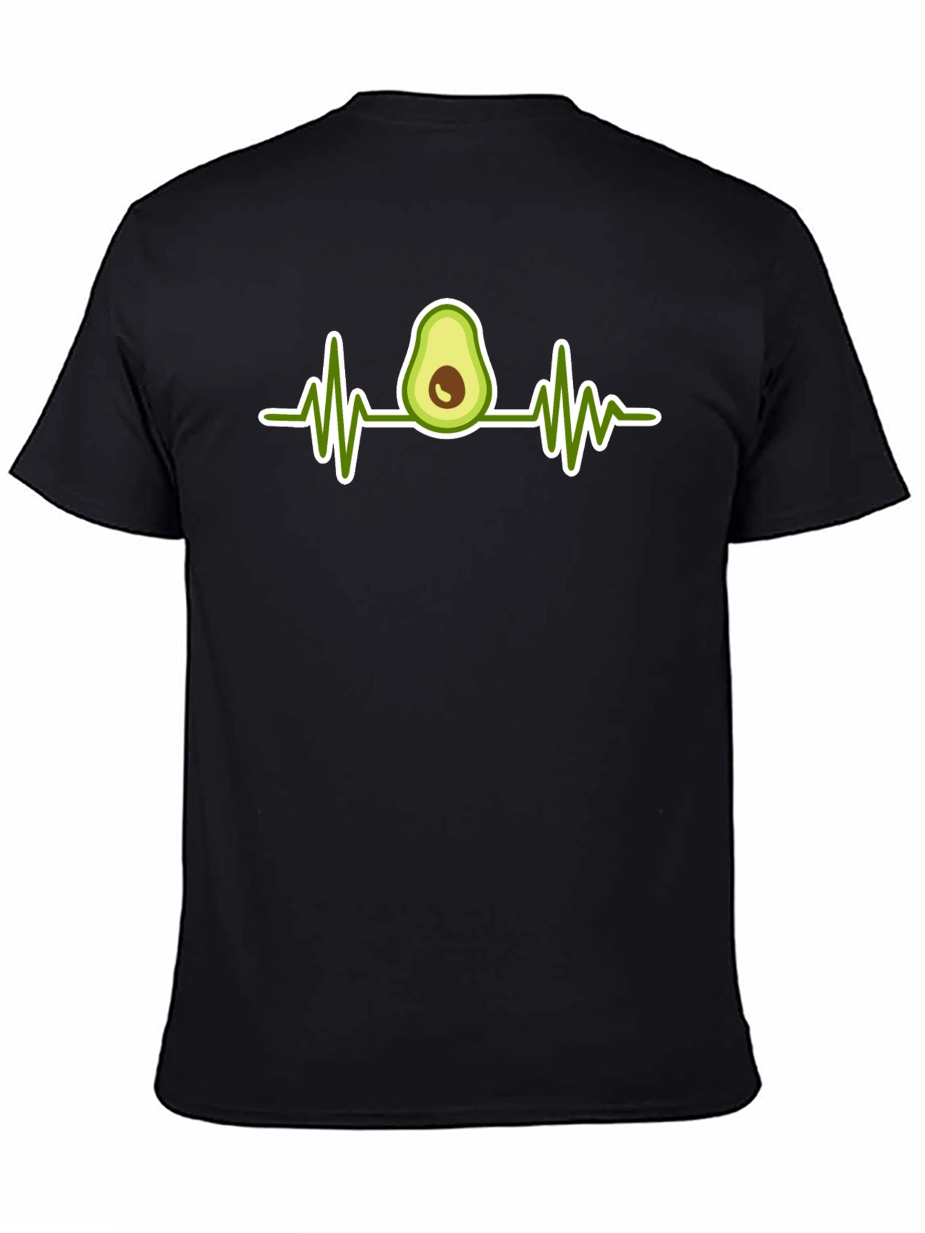Avocado Heartbeat T-Shirt - Healthy Lifestyle Tee