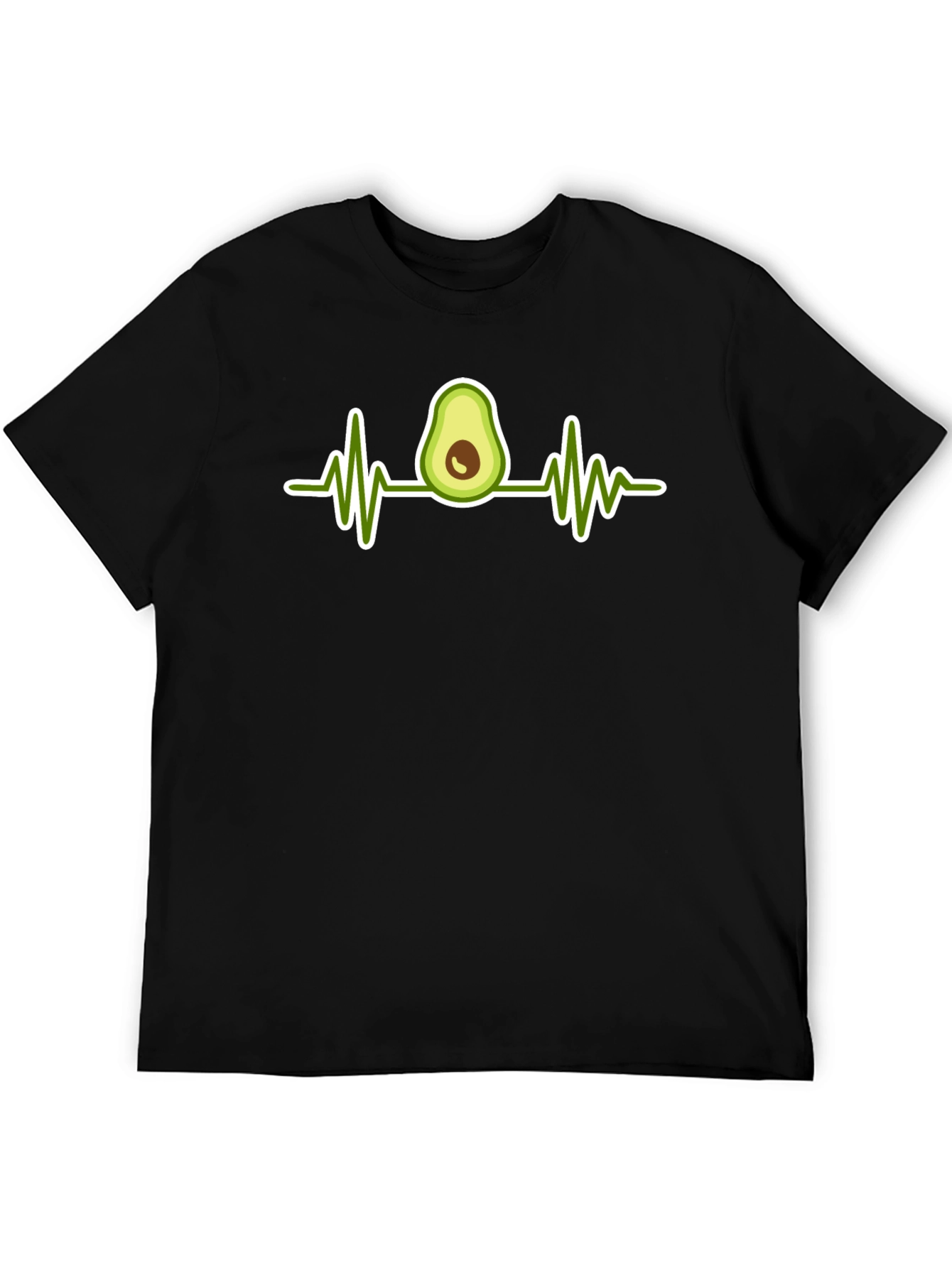 Avocado Heartbeat T-Shirt - Healthy Lifestyle Tee
