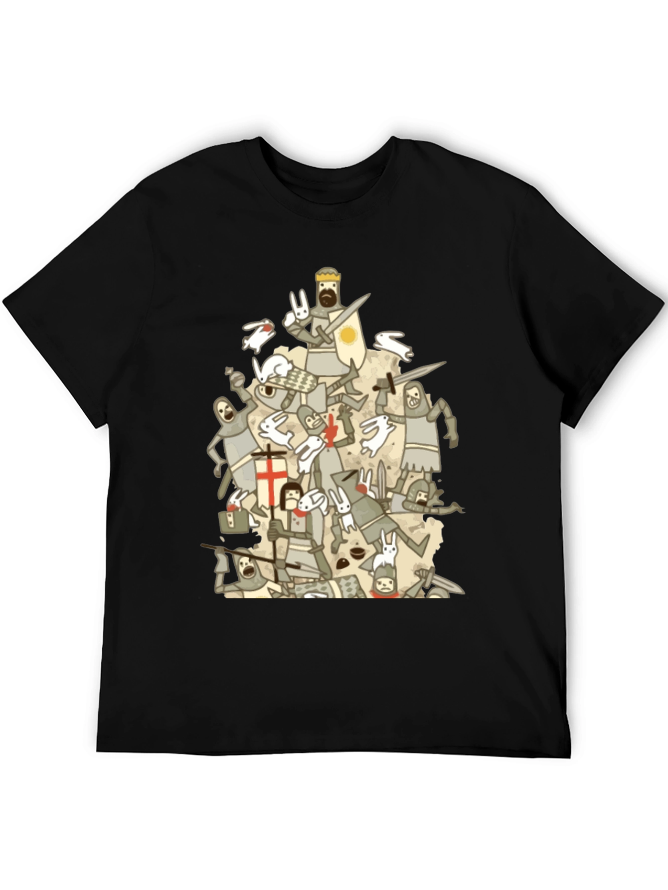 Monty Python Holy Grail T-Shirt Funny Knights Rabbits