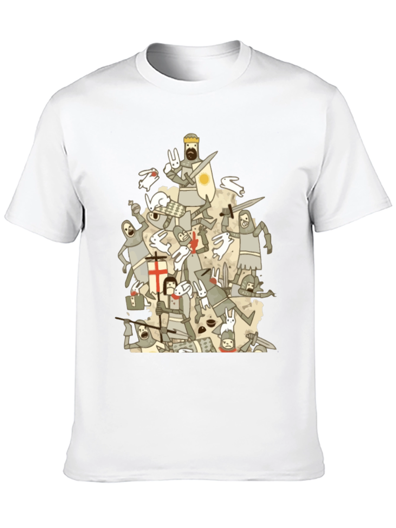 Monty Python Holy Grail T-Shirt Funny Knights Rabbits