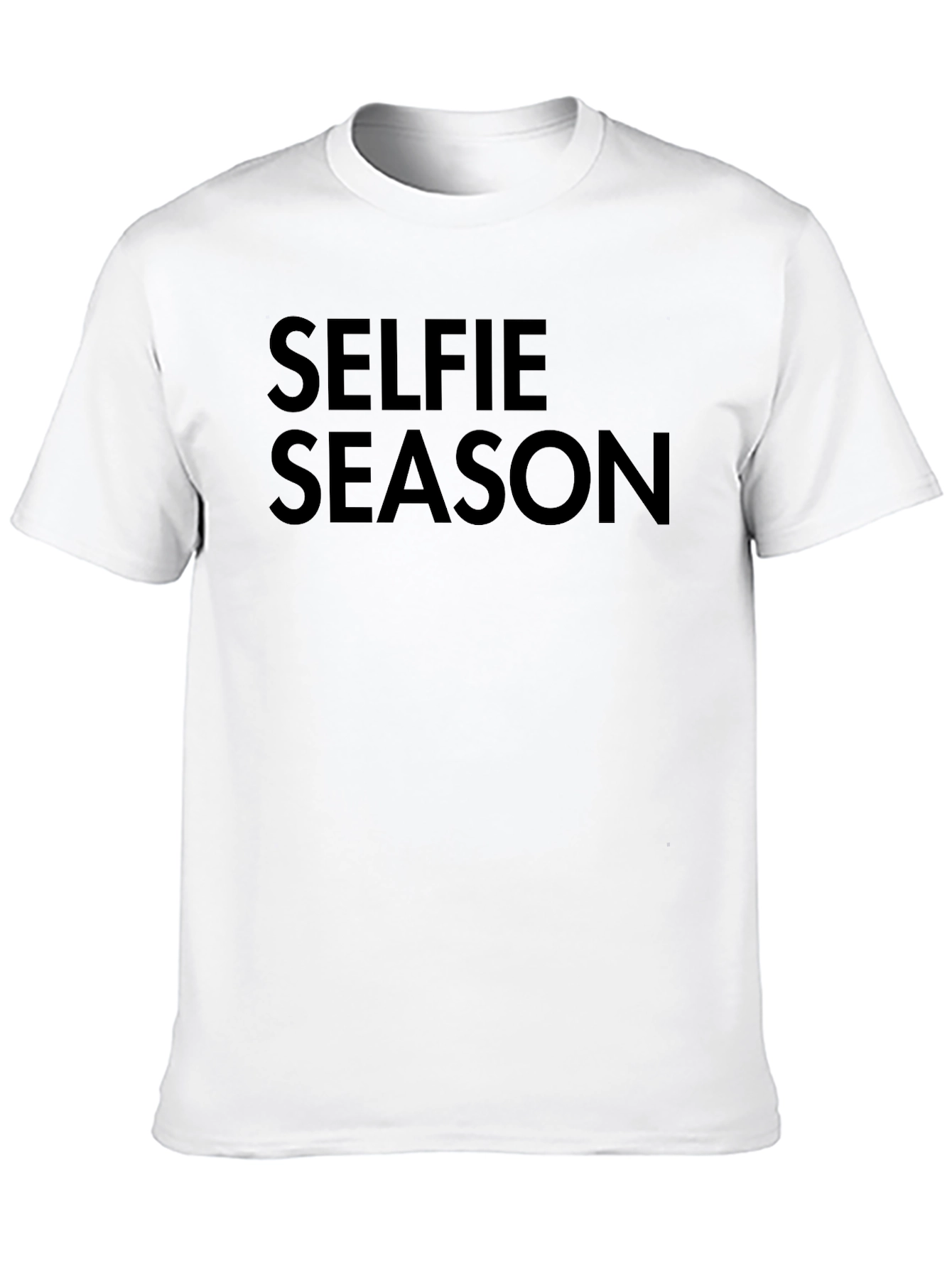 Selfie Season Black Crew Neck T-Shirt