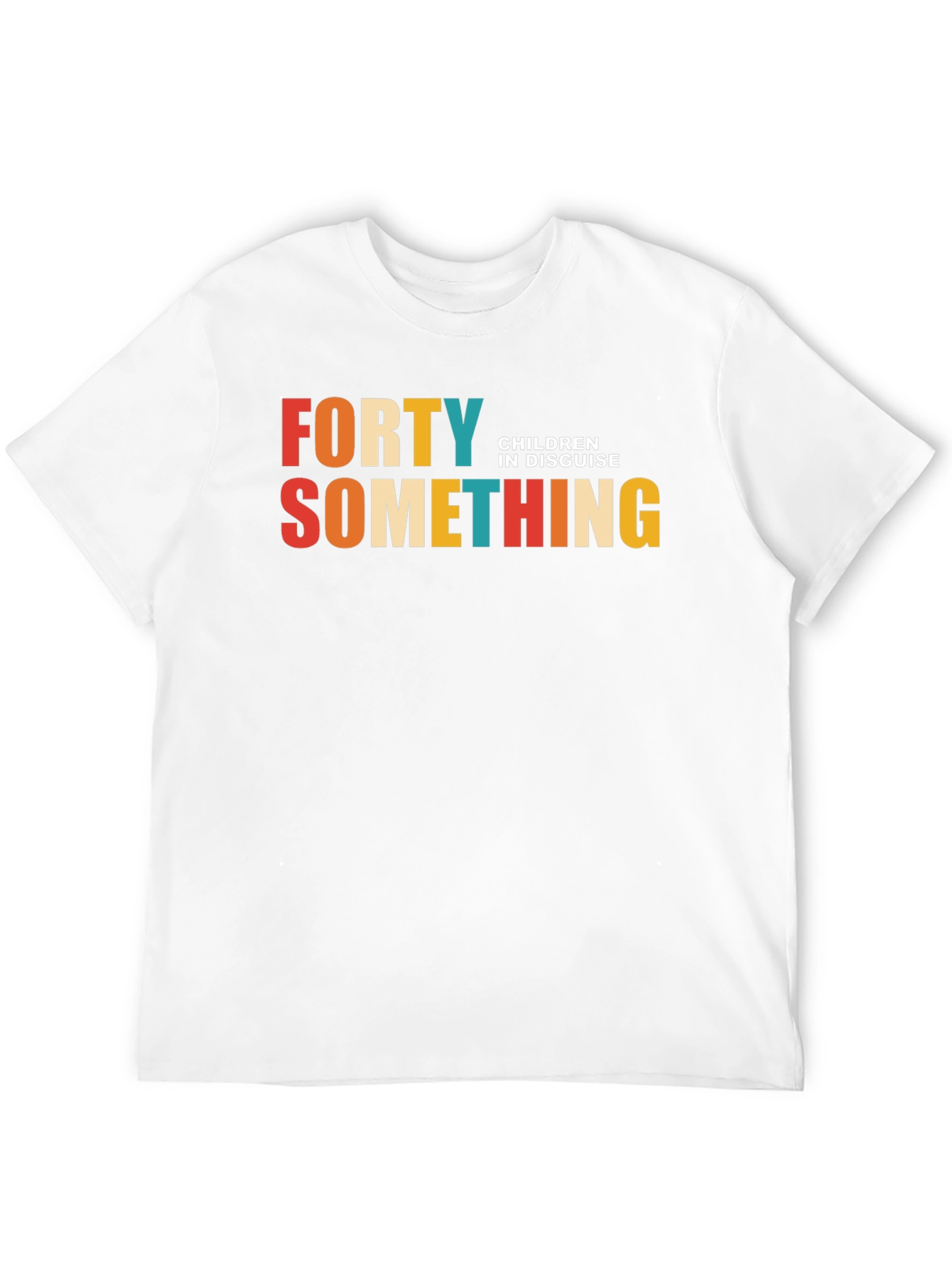 Forty Something Mens Black Graphic T-Shirt