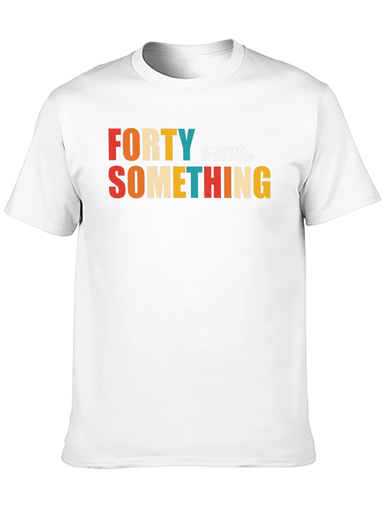Forty Something Mens Black Graphic T-Shirt
