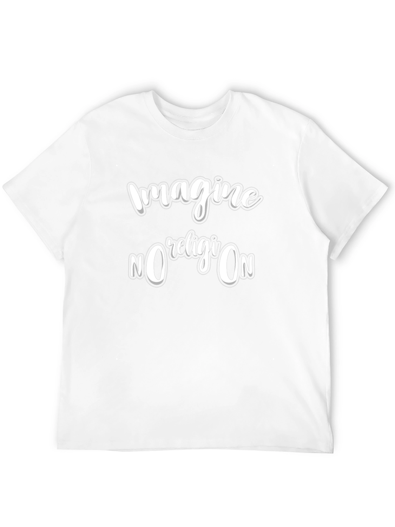 Imagine No Religion Black Graphic T-Shirt