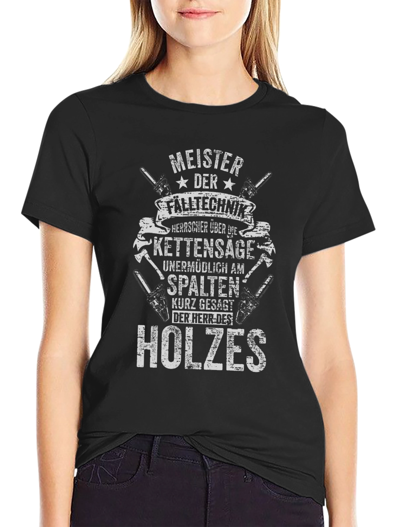 Meister der Falltechnik T-Shirt - Woodworker Tee