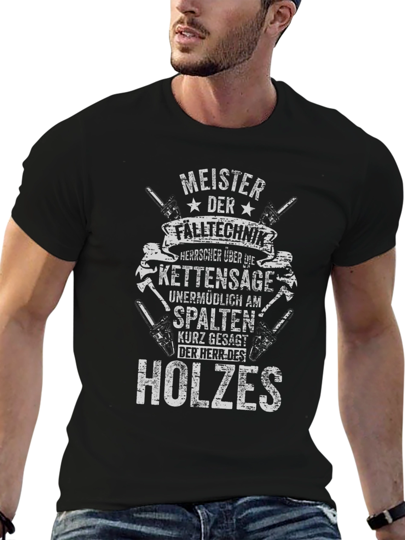 Meister der Falltechnik T-Shirt - Woodworker Tee