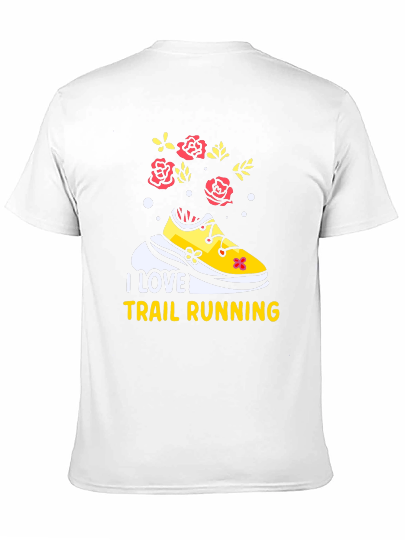 I Love Trail Running Black Graphic Tee