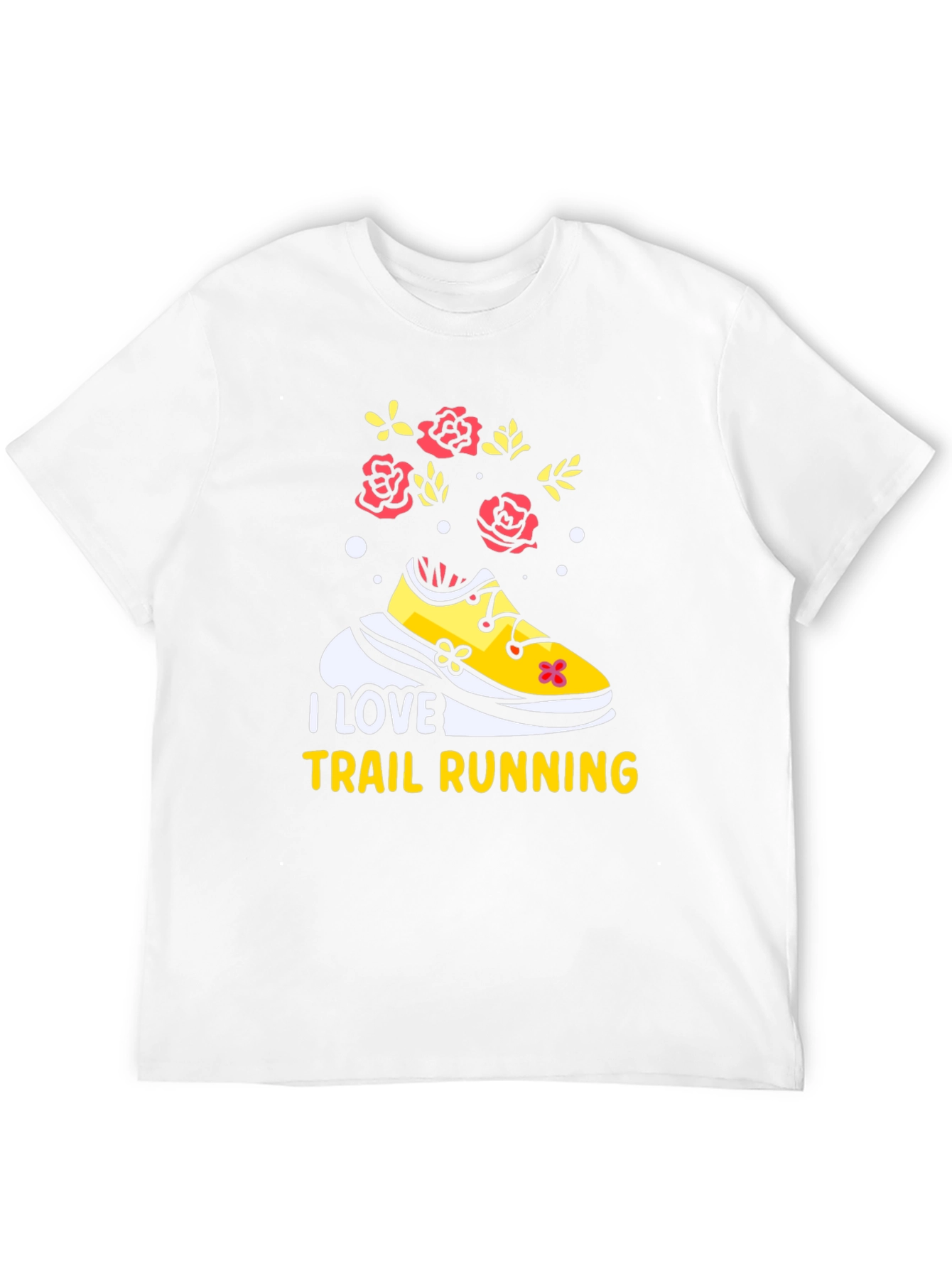 I Love Trail Running Black Graphic Tee