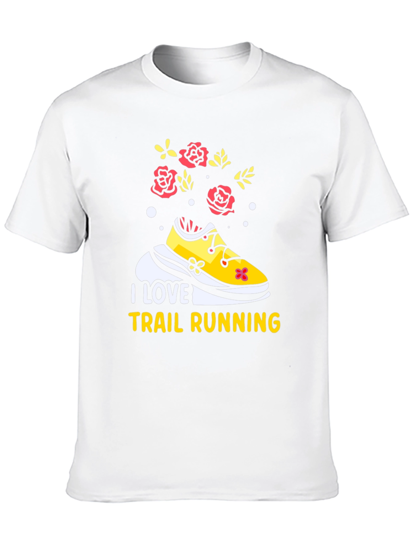 I Love Trail Running Black Graphic Tee