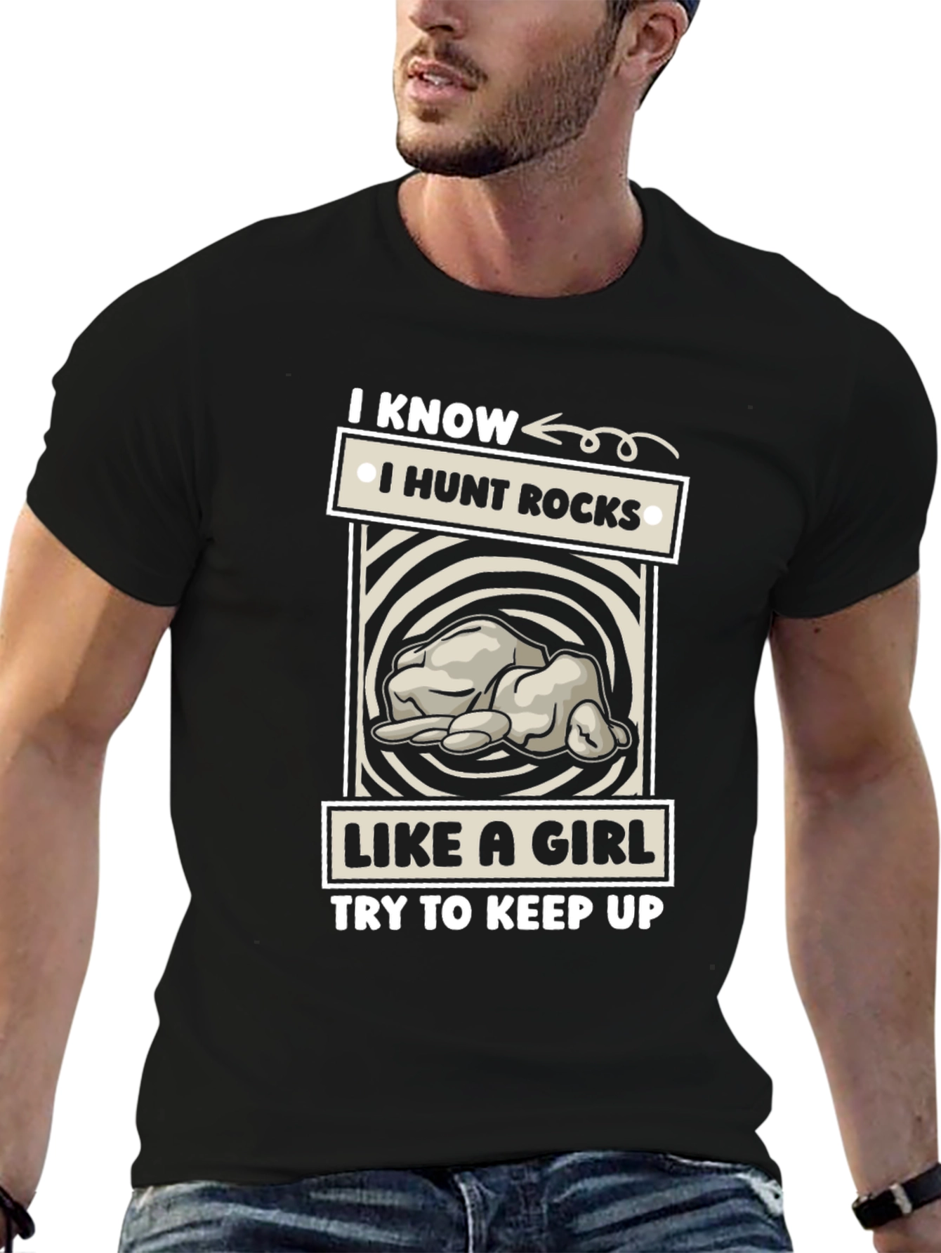 I Hunt Rocks Like a Girl T-Shirt