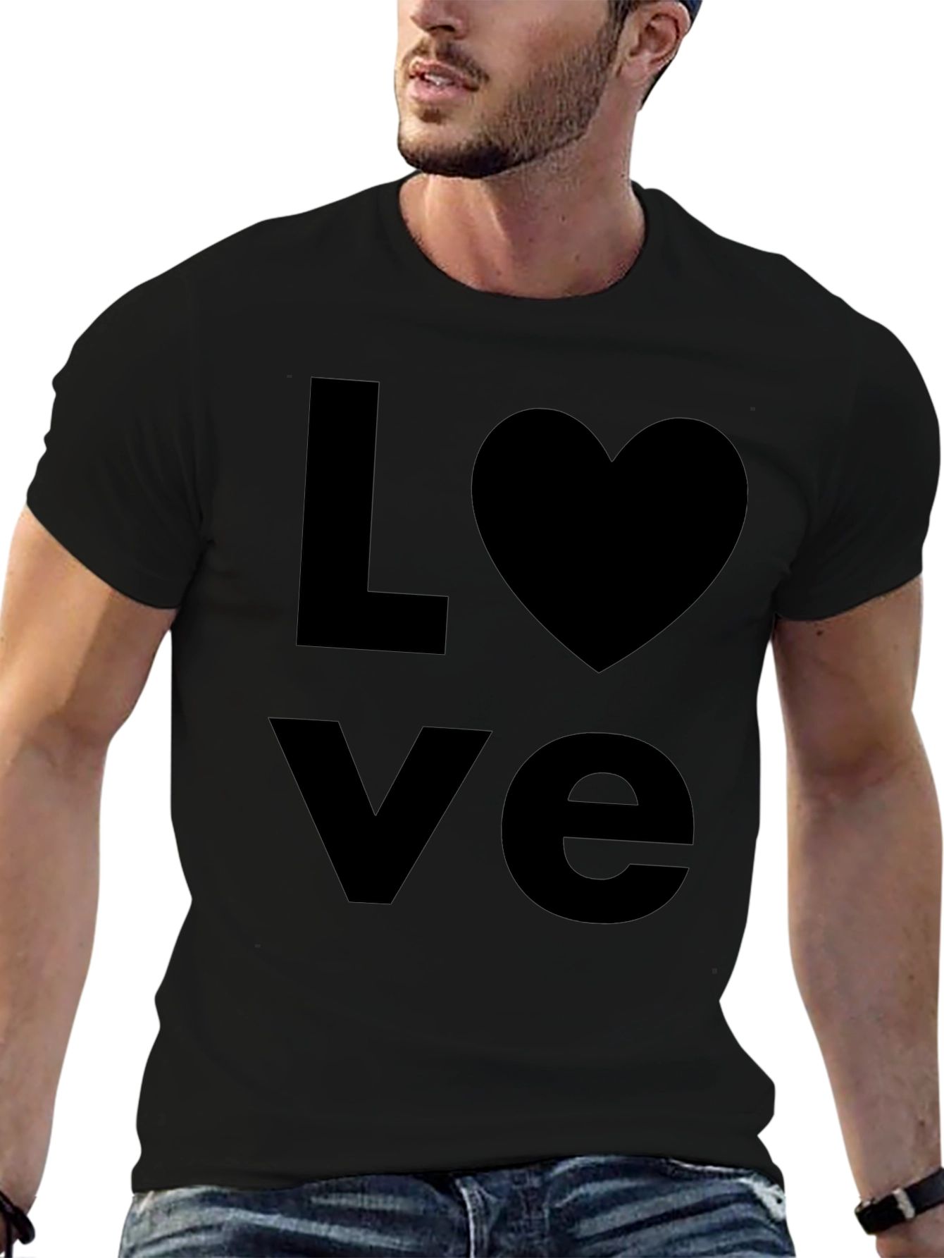 Love Graphic Black T-Shirt