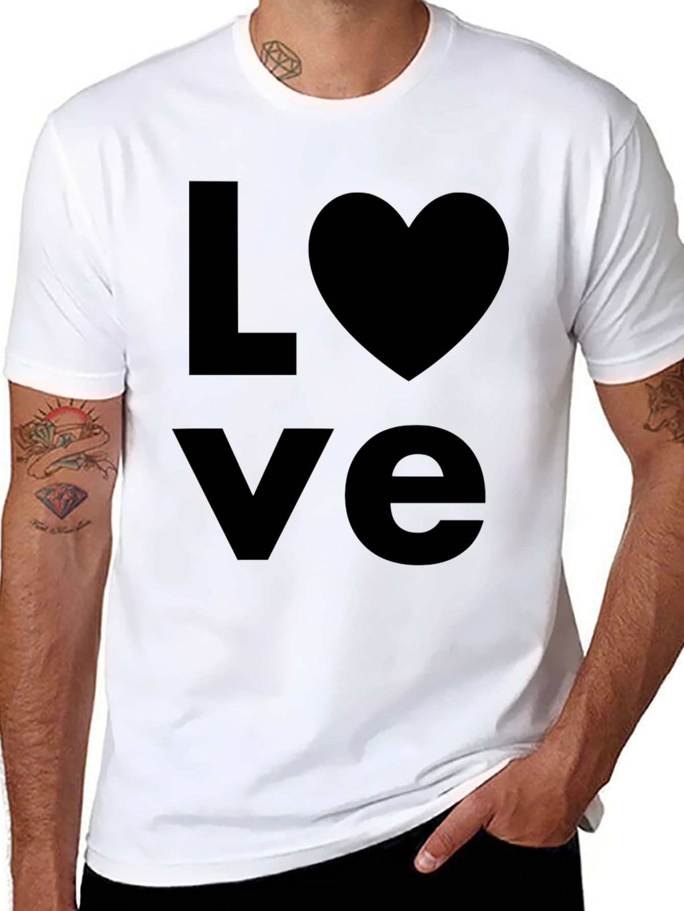 Love Graphic Black T-Shirt