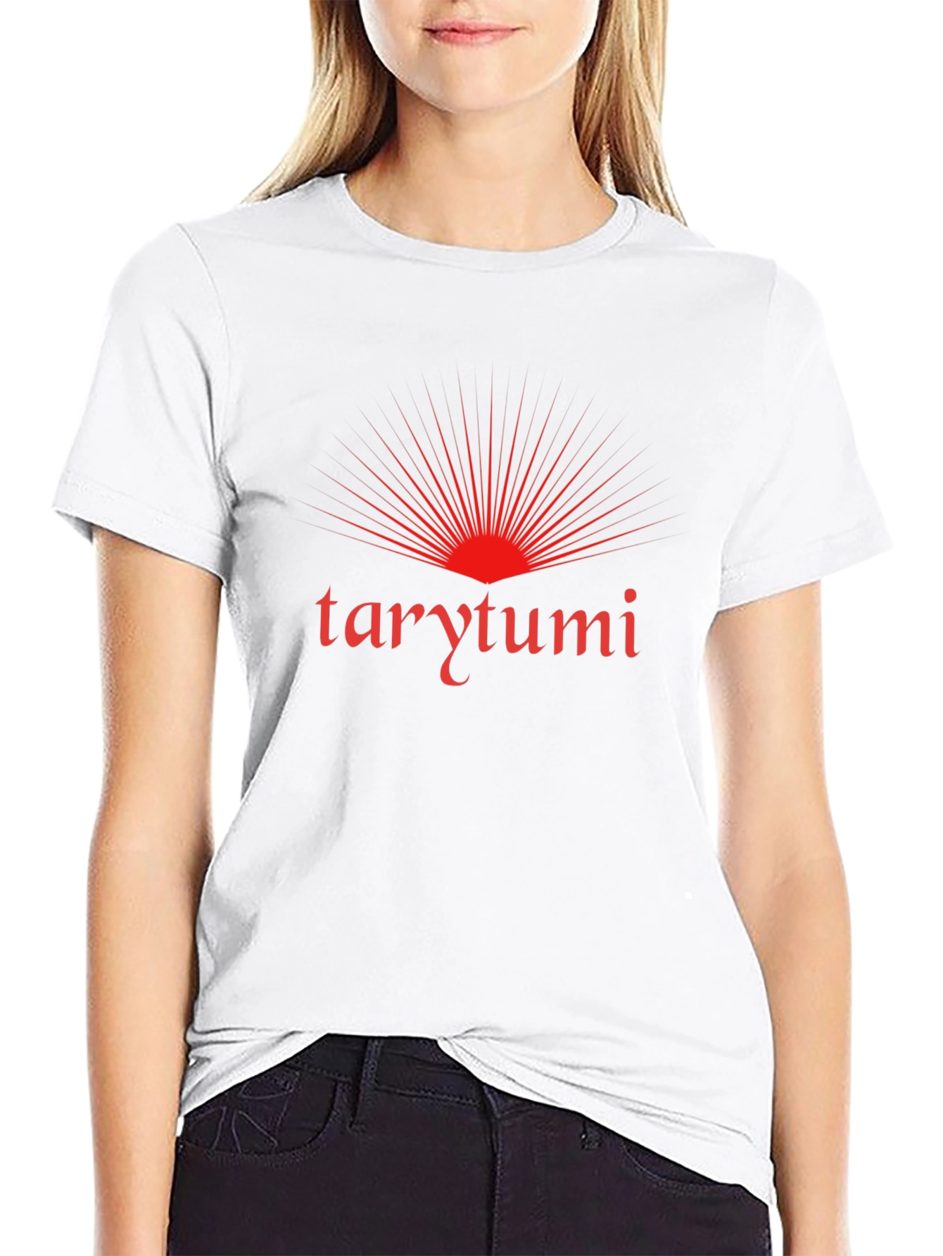 Tarytumi Graphic Tee - Black Cotton Blend Shirt