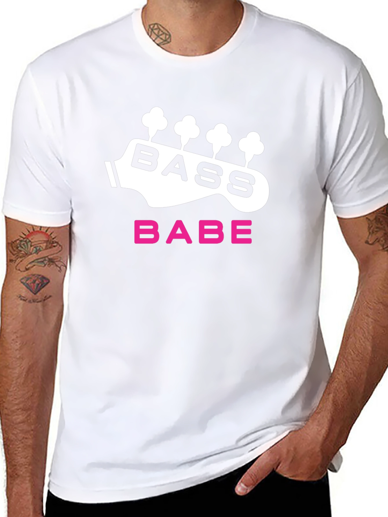 Bass Babe Black T-Shirt - Music Lovers Tee