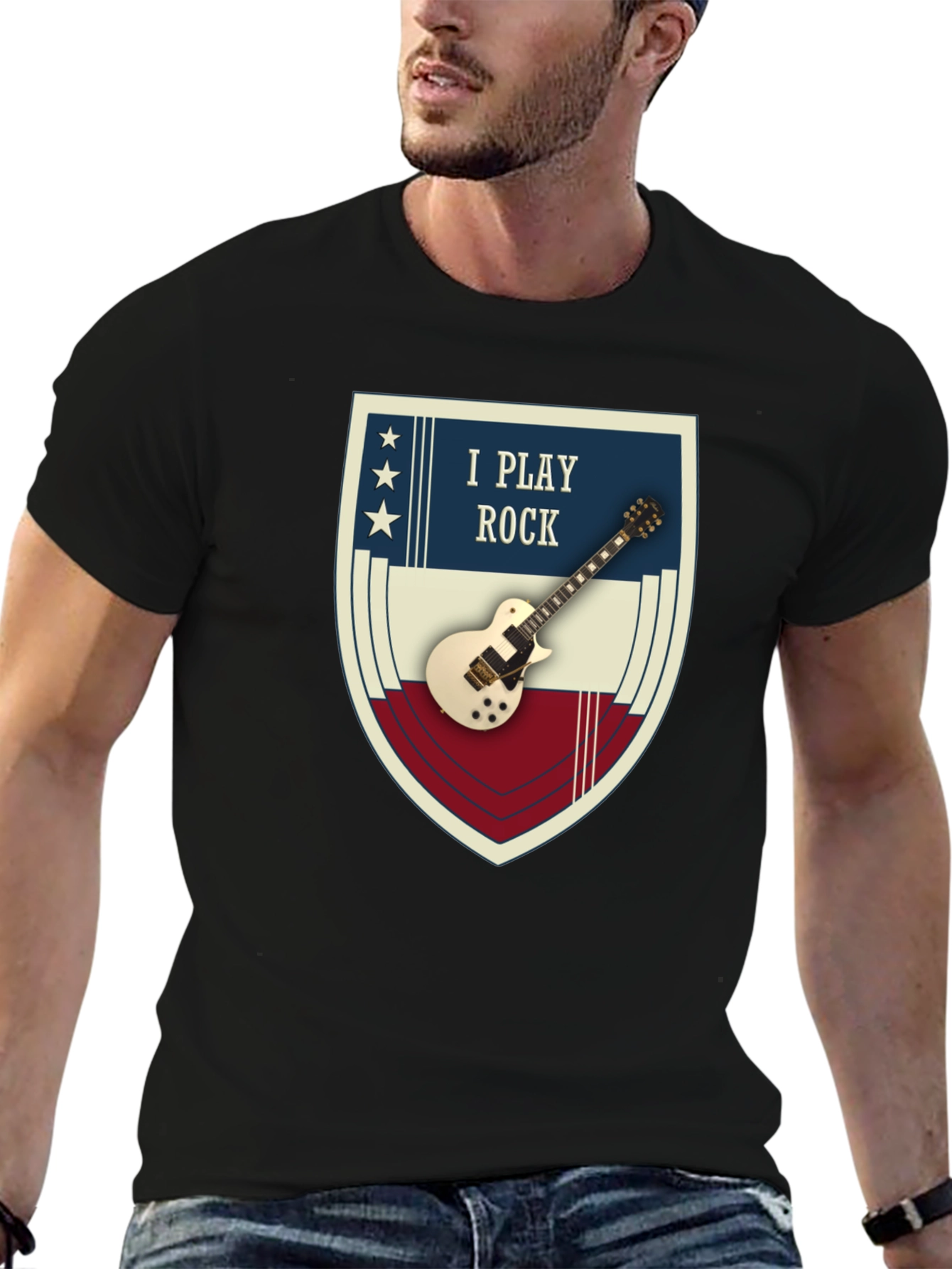 I Play Rock Guitar T-Shirt