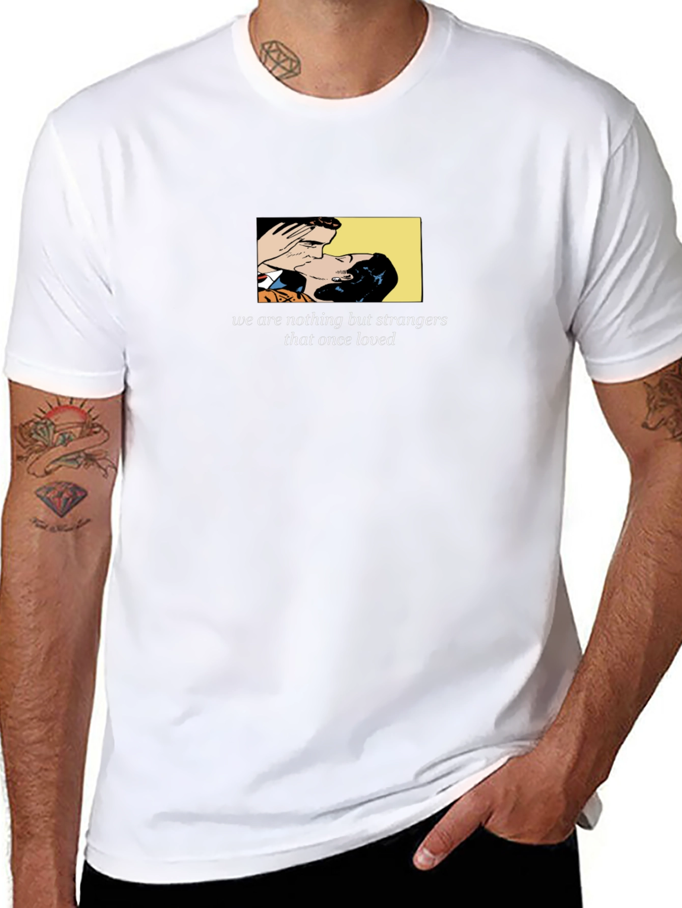Strangers That Once Loved Black Graphic Tee