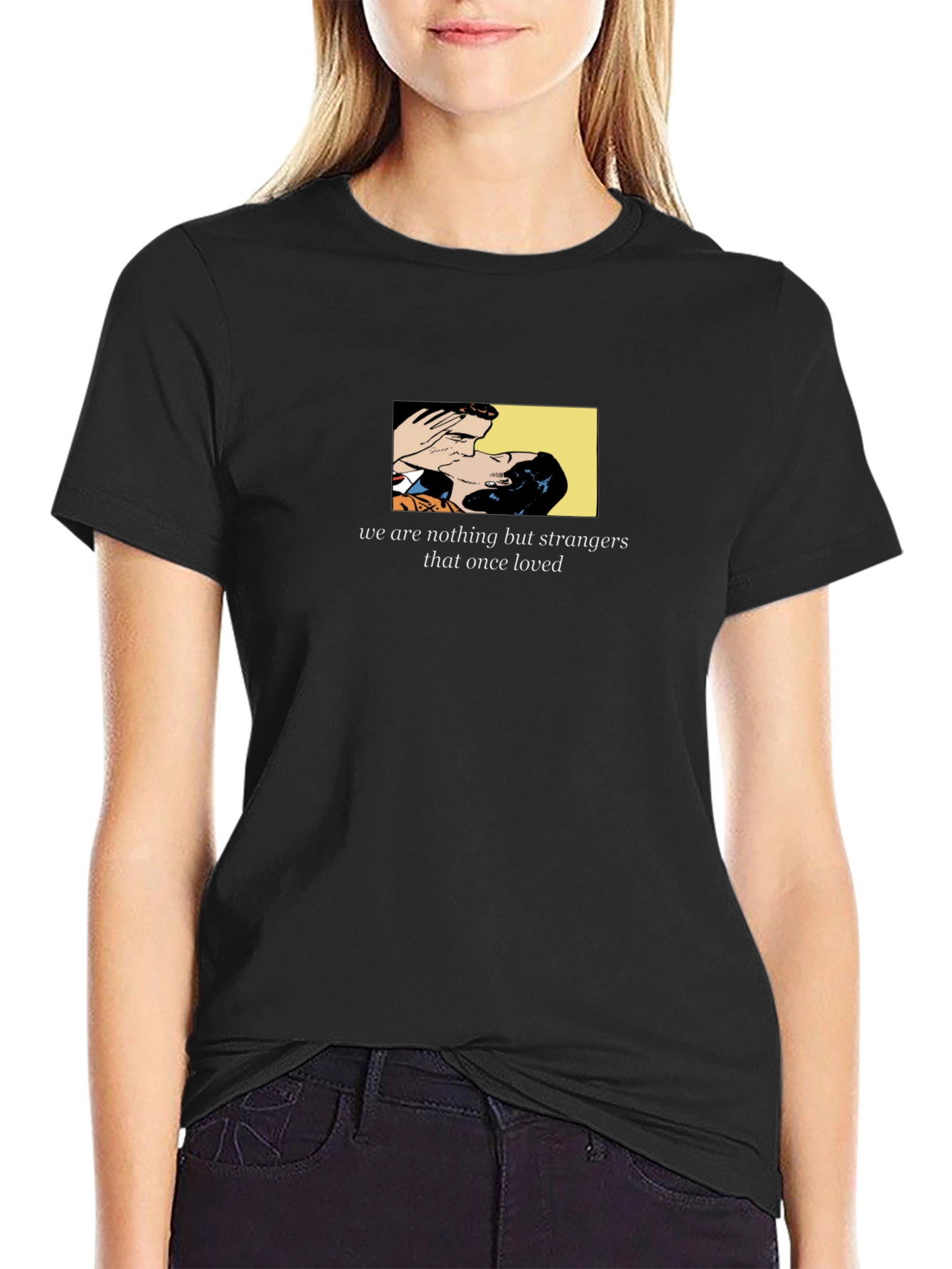 Strangers That Once Loved Black Graphic Tee