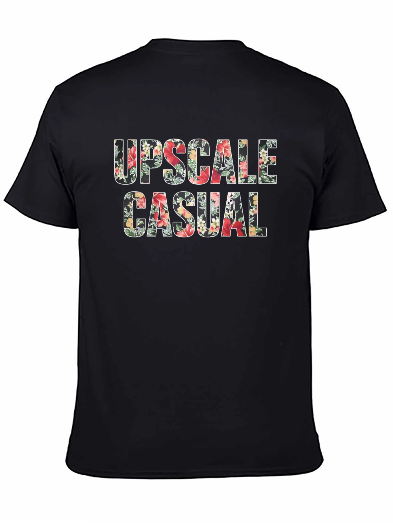 Upscale Casual Floral Print Tee