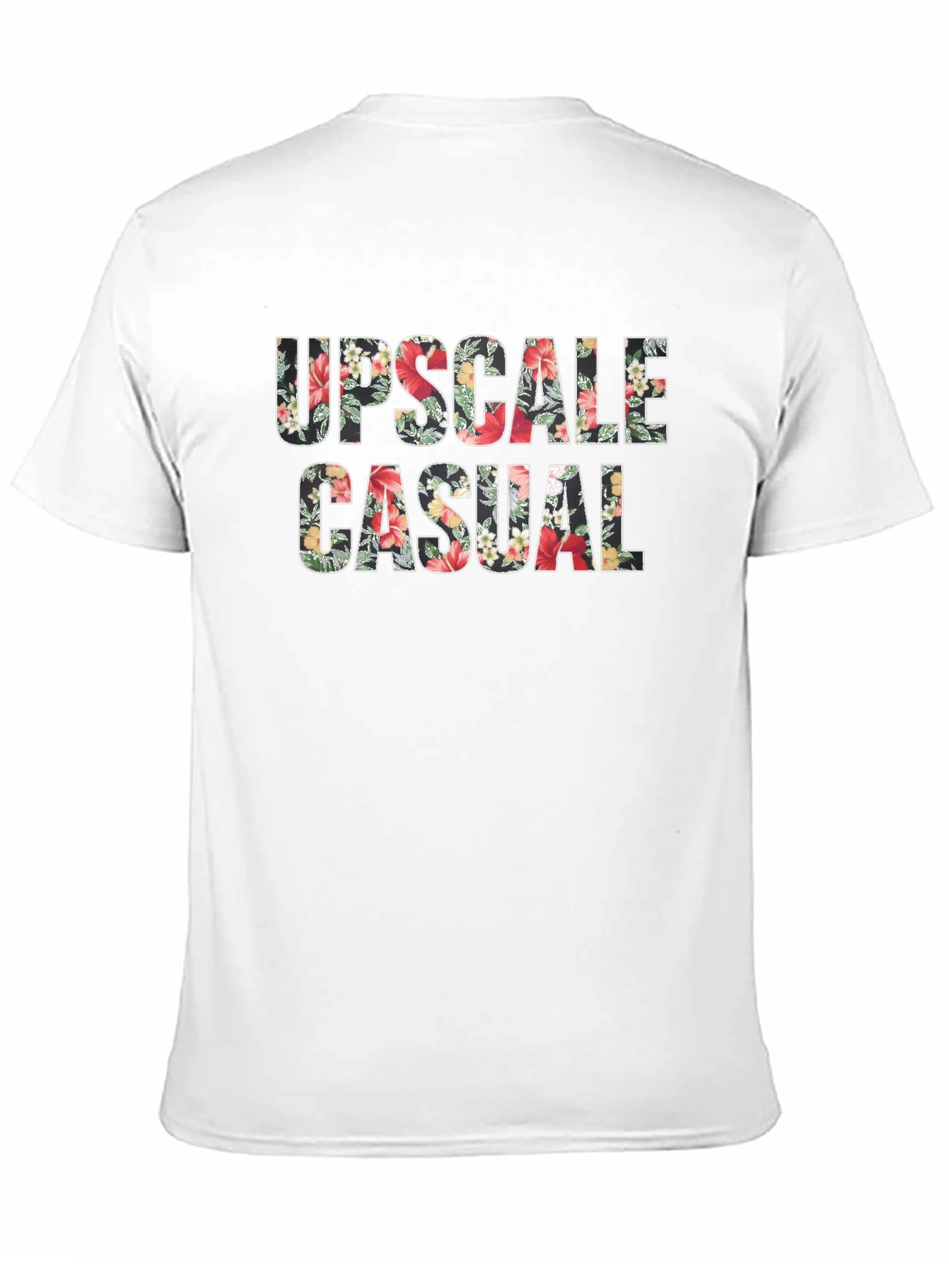Upscale Casual Floral Print Tee