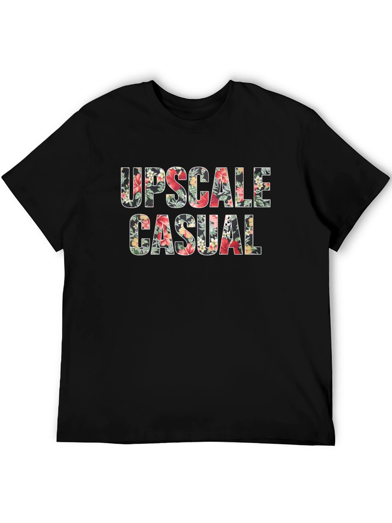 Upscale Casual Floral Print Tee