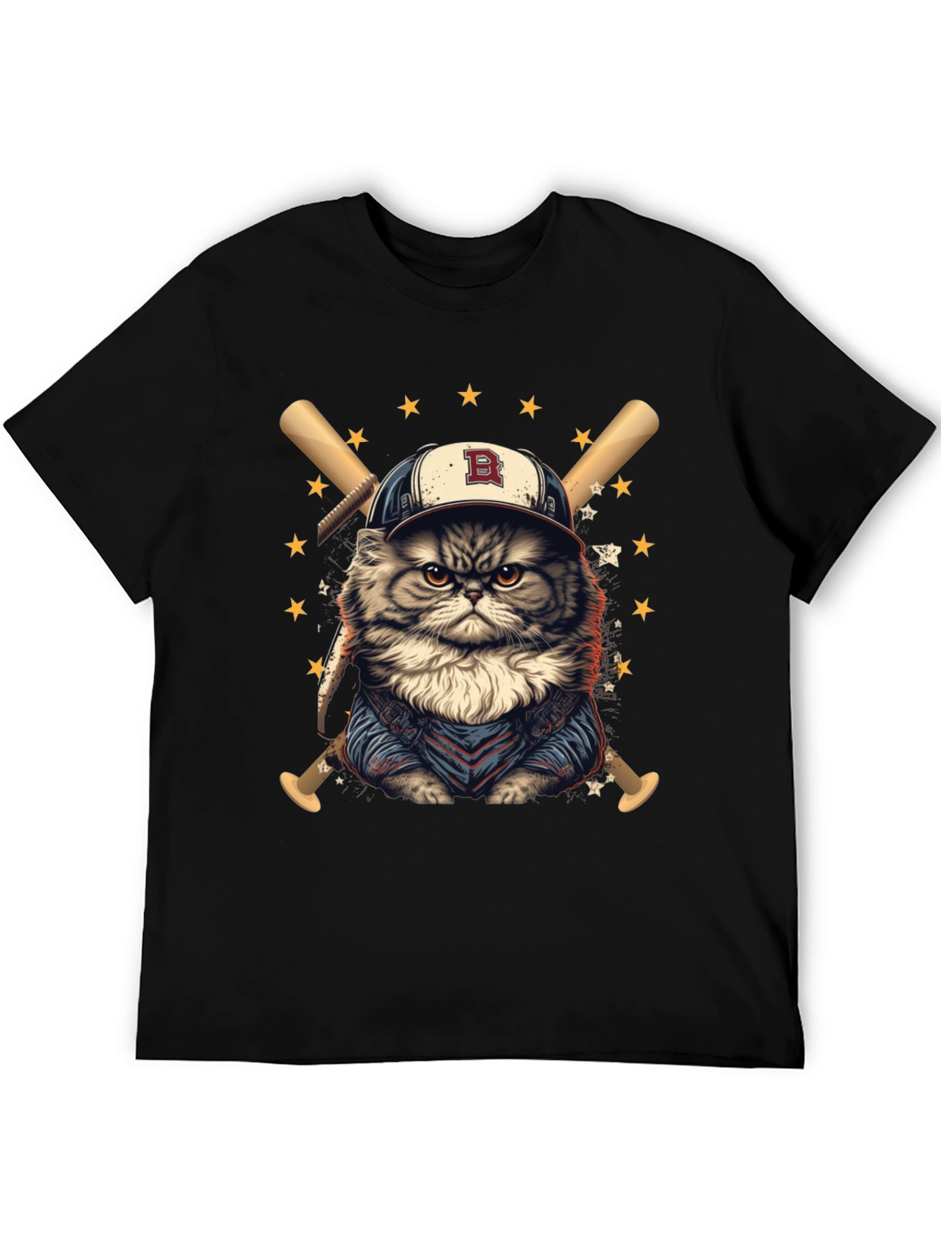 Baseball Cat T-Shirt - Cool & Comfy