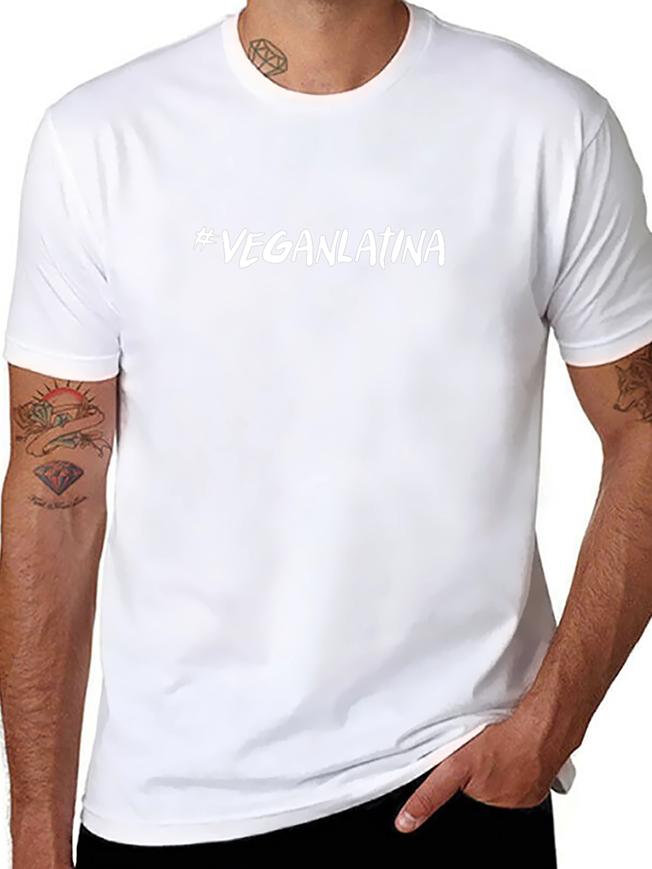Vegan Latina Black T-Shirt