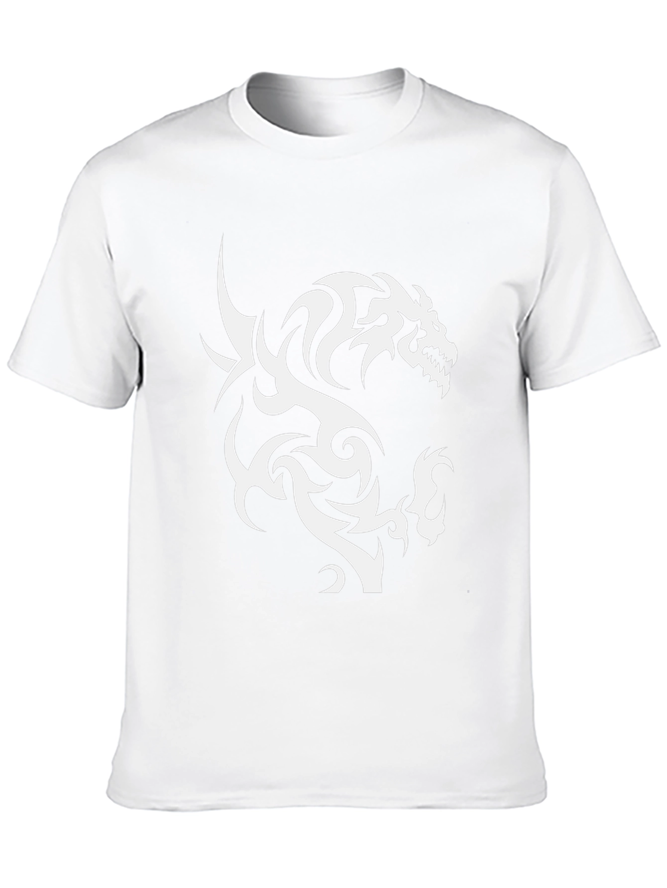 Tribal Dragon Graphic Print Tee