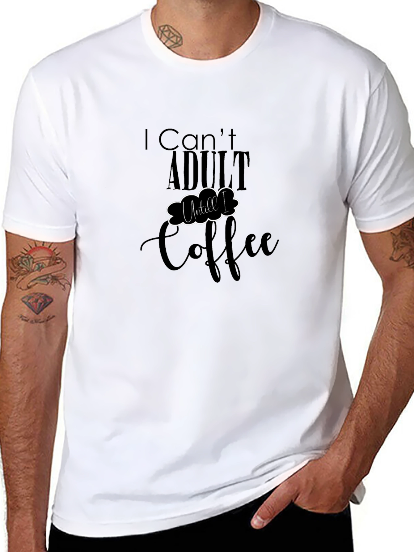 I Cant Adult Until Coffee T-Shirt