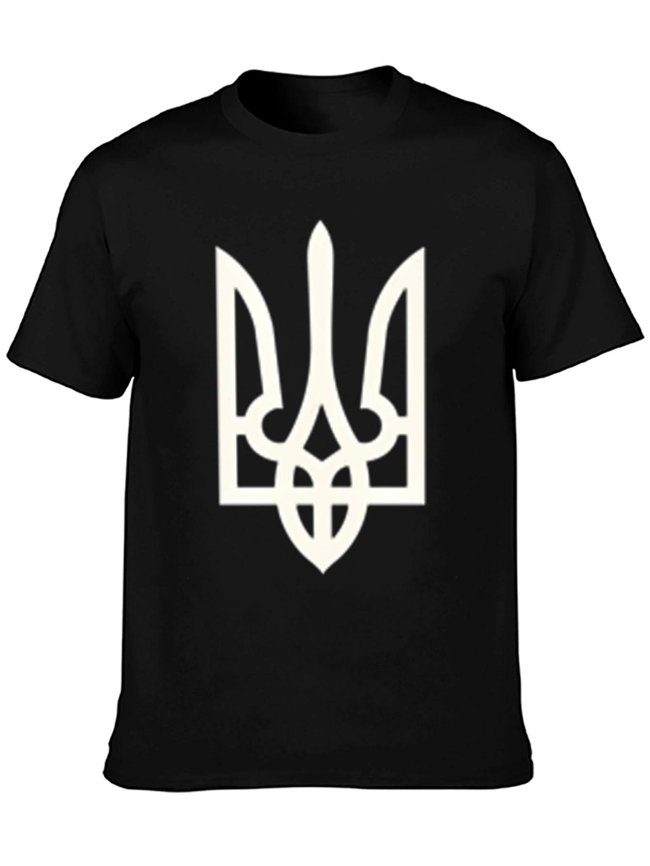 Ukraine Trident Graphic Tee - Stylish Black T-Shirt