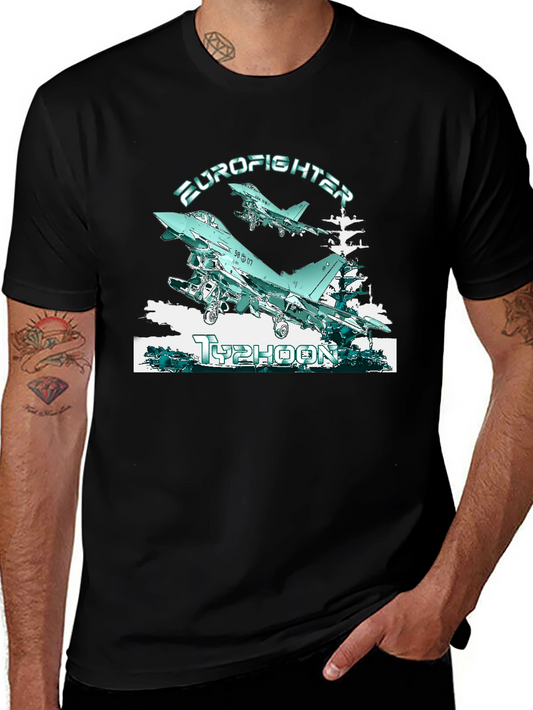 Eurofighter Typhoon Graphic Tee - Military Jet T-Shirt