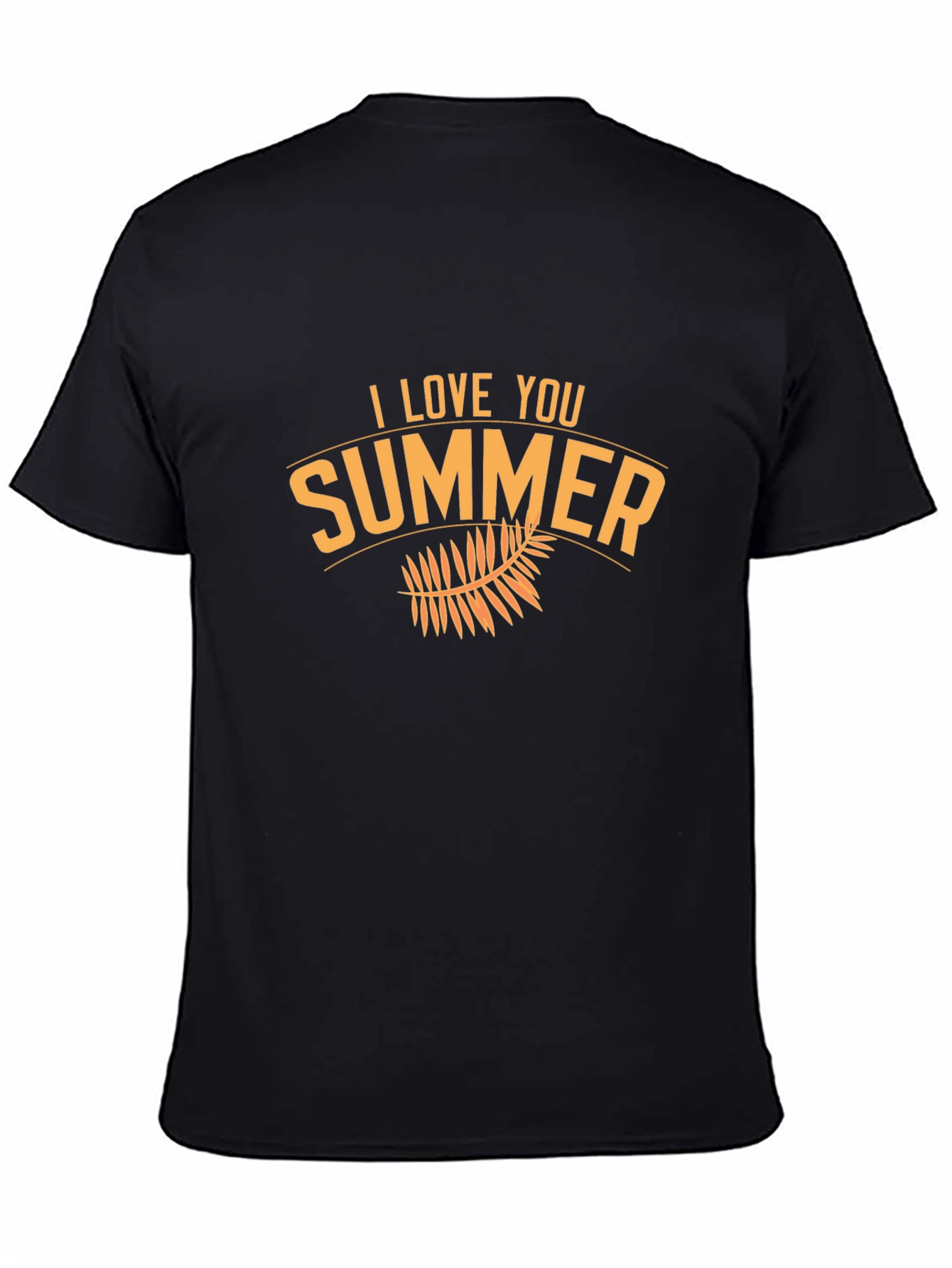 I Love Summer Black Graphic Tee