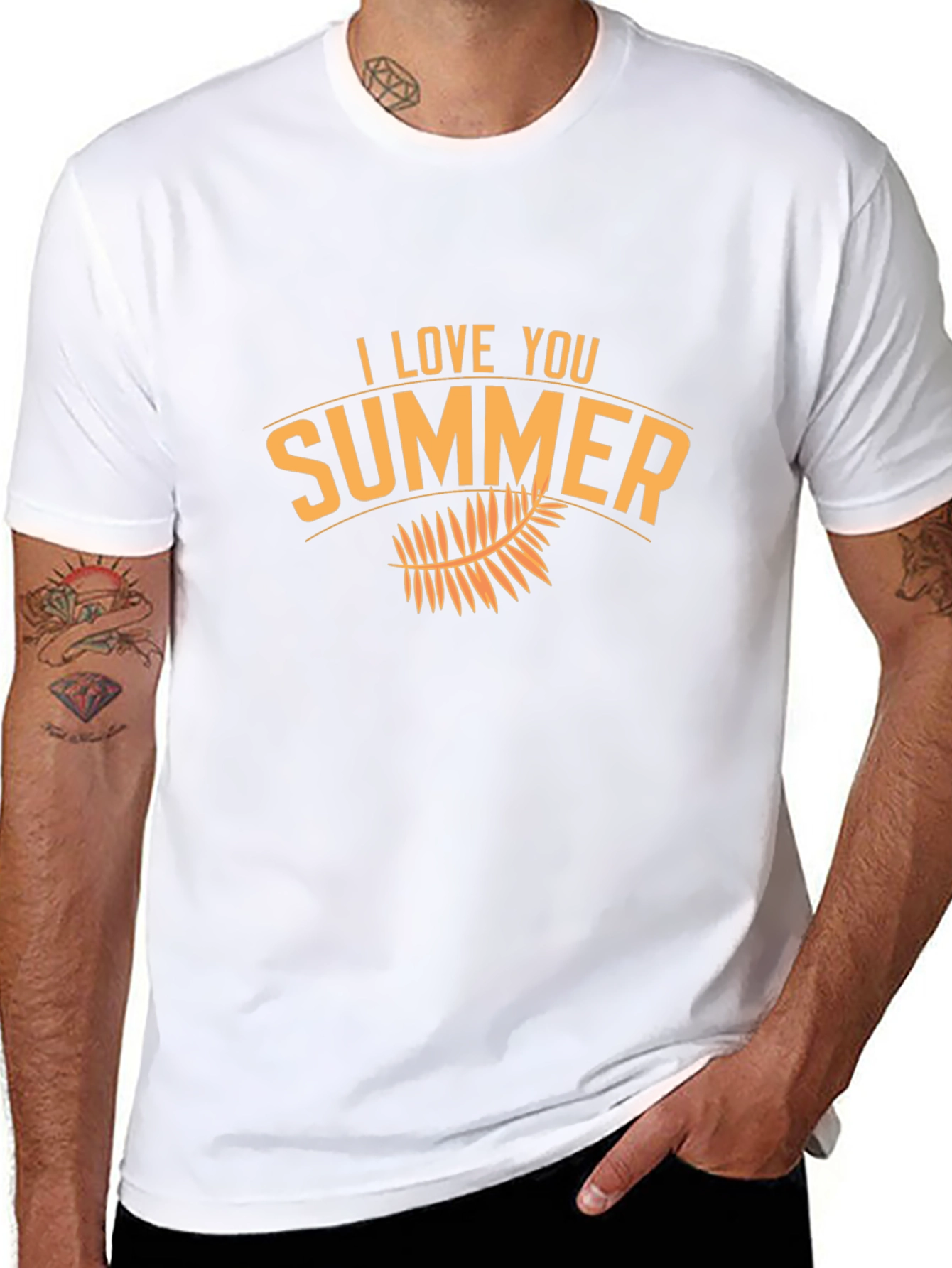 I Love Summer Black Graphic Tee