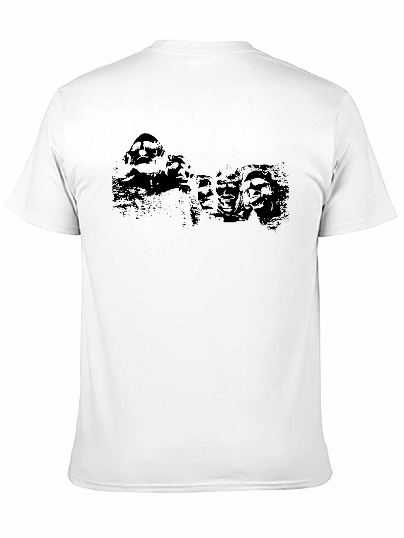 Black Graphic Tee - Mount Rushmore Silhouette
