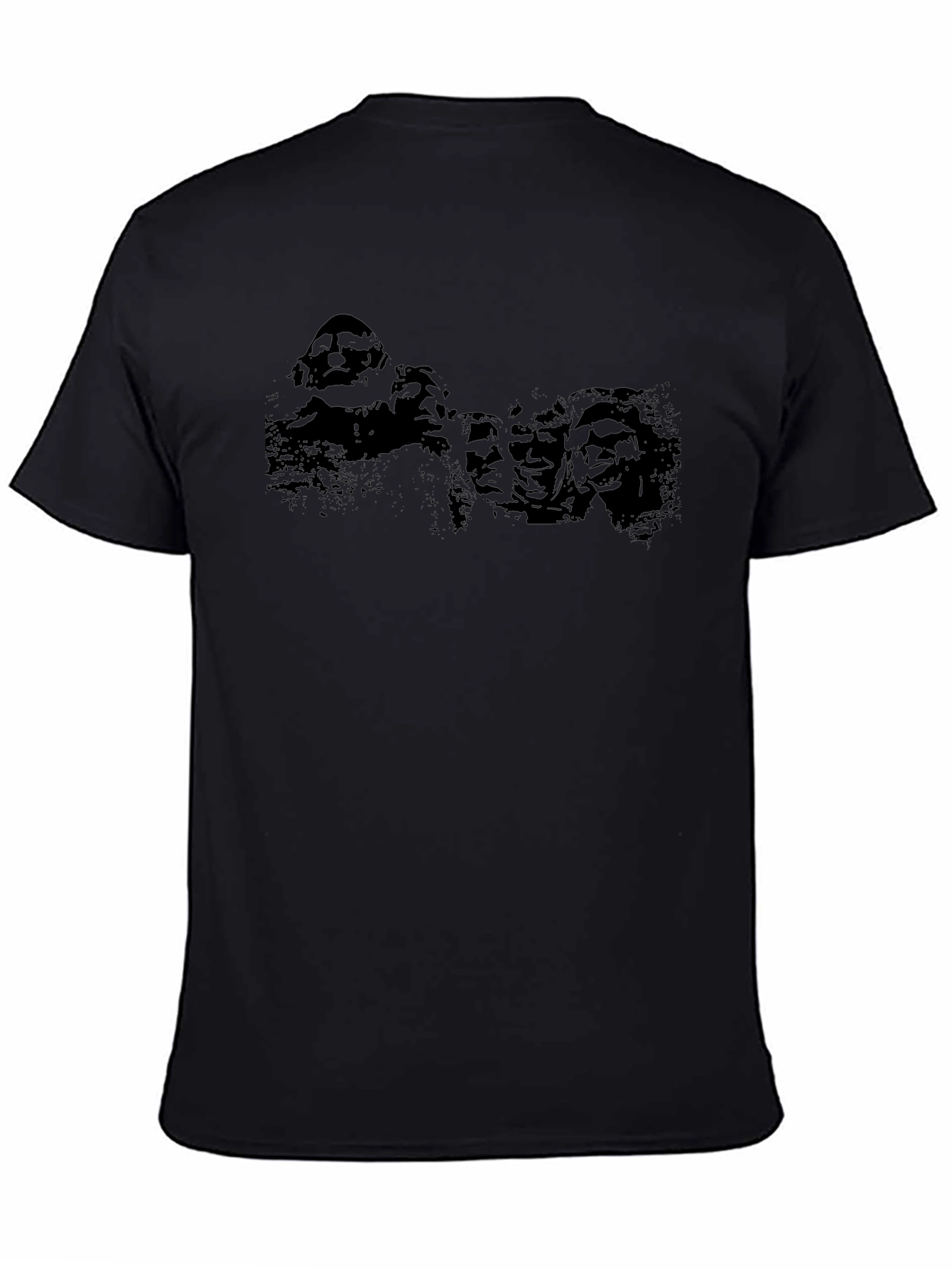 Black Graphic Tee - Mount Rushmore Silhouette