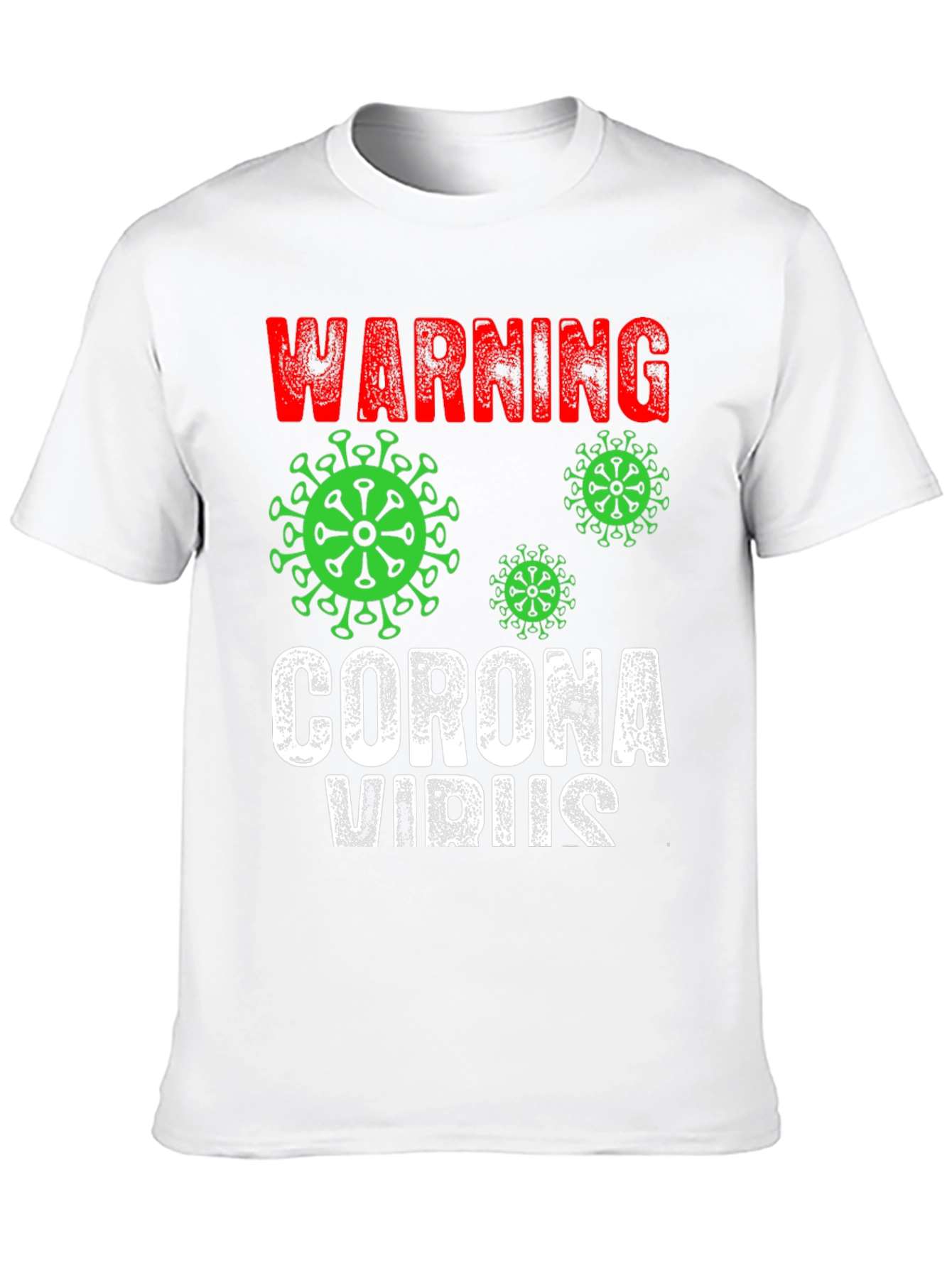 Warning Coronavirus T-Shirt Black Novelty Tee
