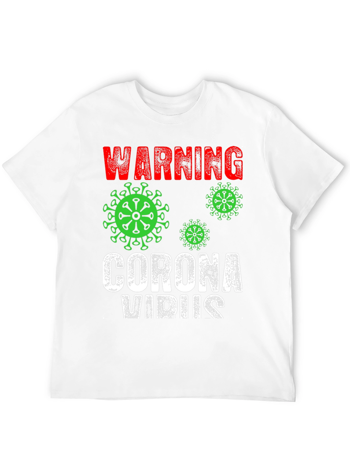 Warning Coronavirus T-Shirt Black Novelty Tee