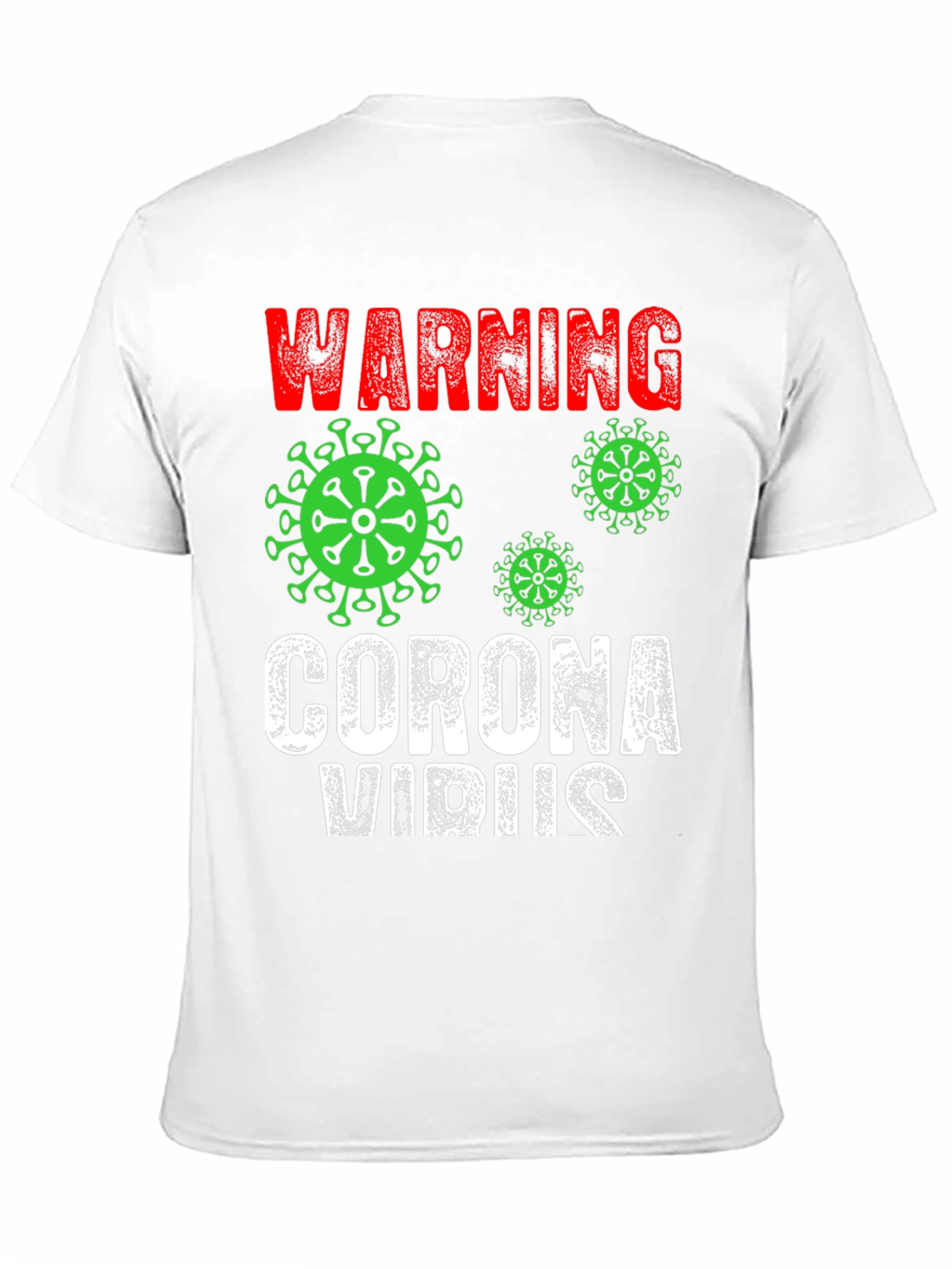 Warning Coronavirus T-Shirt Black Novelty Tee