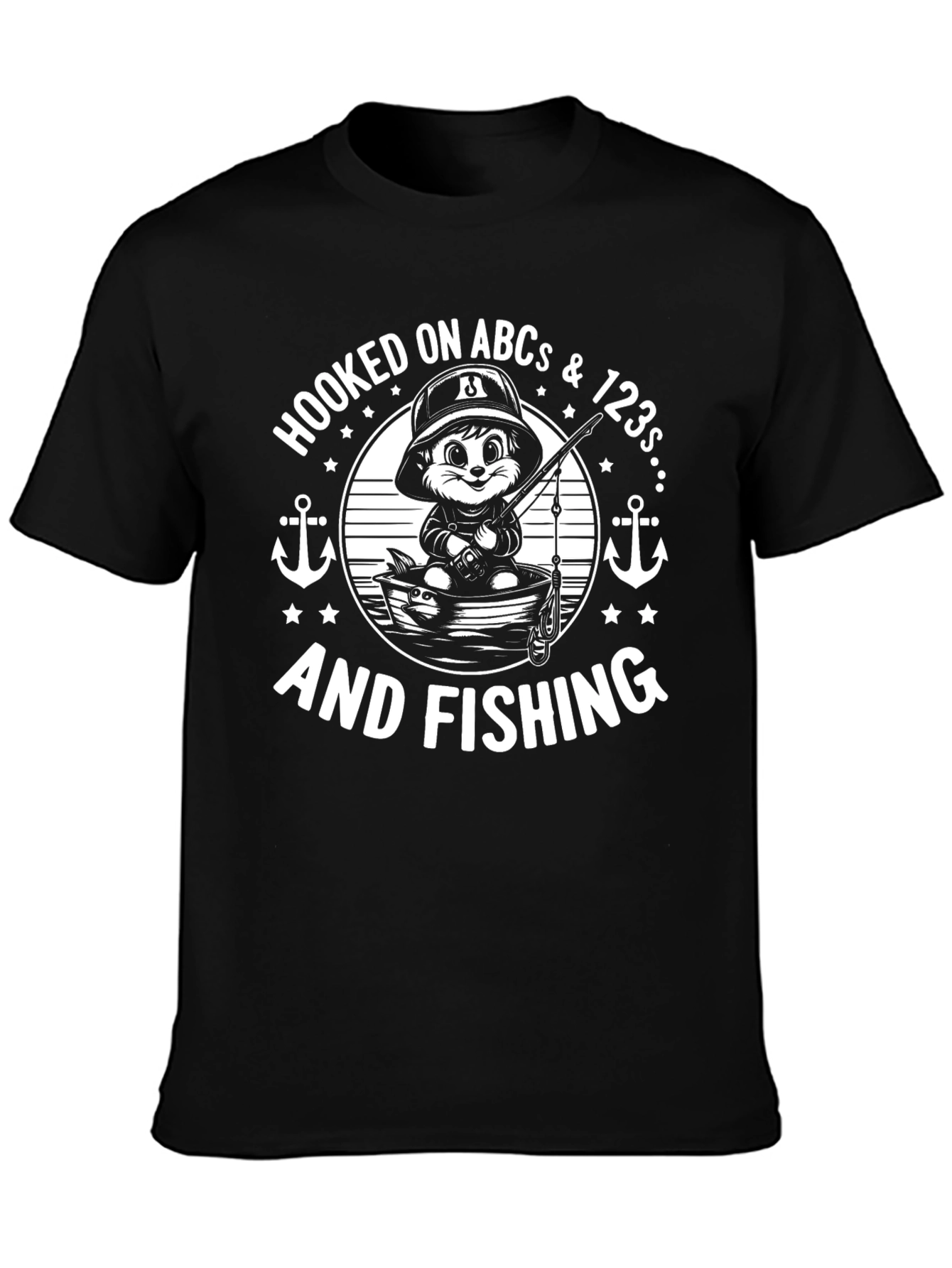 Hooked on ABCs & 123s and Fishing T-Shirt