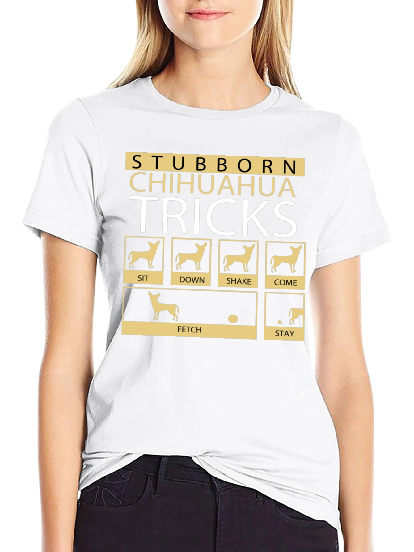 Stubborn Chihuahua Tricks Graphic T-Shirt