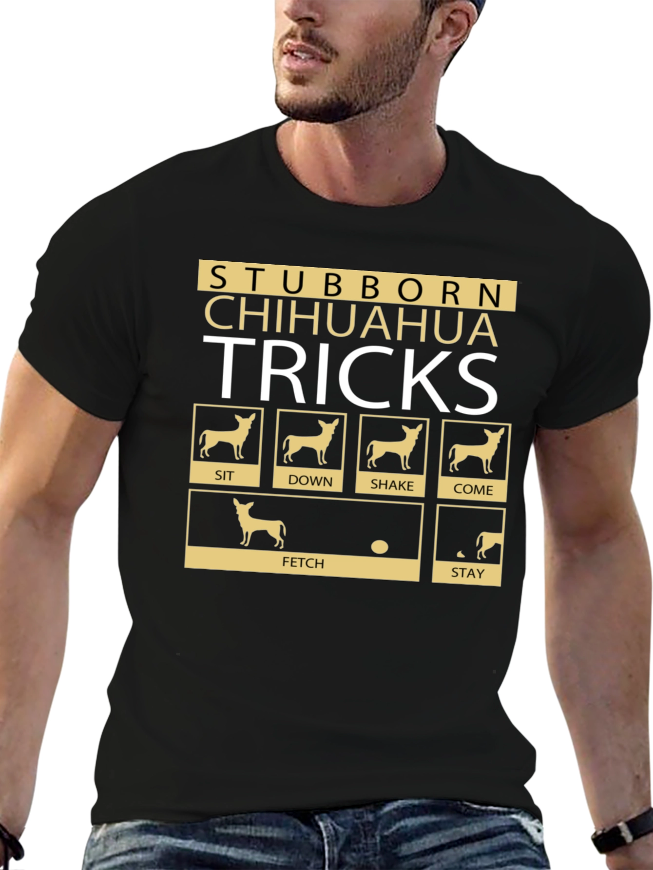 Stubborn Chihuahua Tricks Graphic T-Shirt