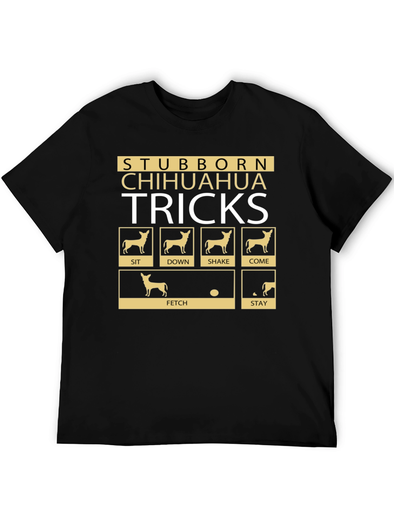 Stubborn Chihuahua Tricks Graphic T-Shirt