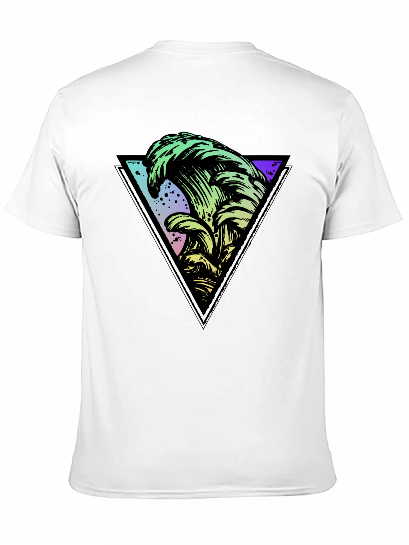 Retro Wave Triangle Graphic Tee