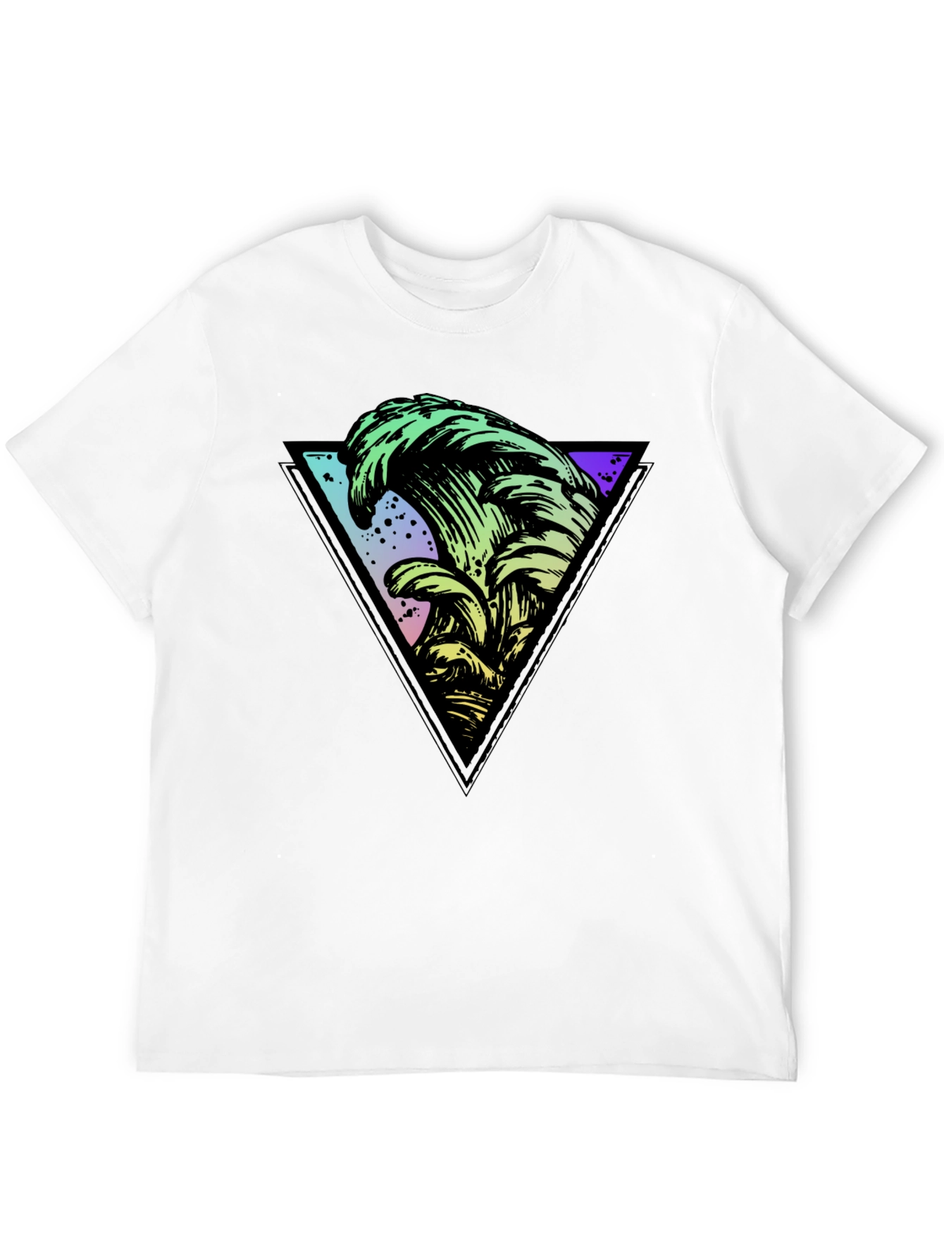 Retro Wave Triangle Graphic Tee
