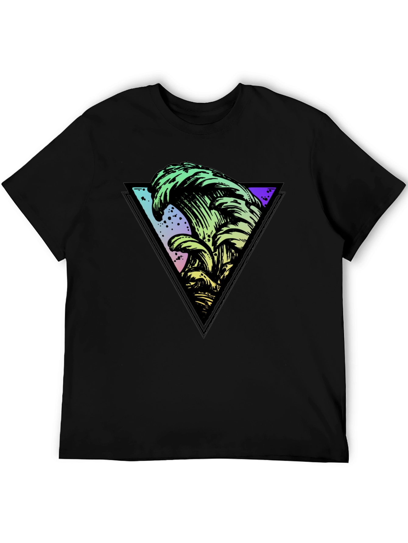 Retro Wave Triangle Graphic Tee