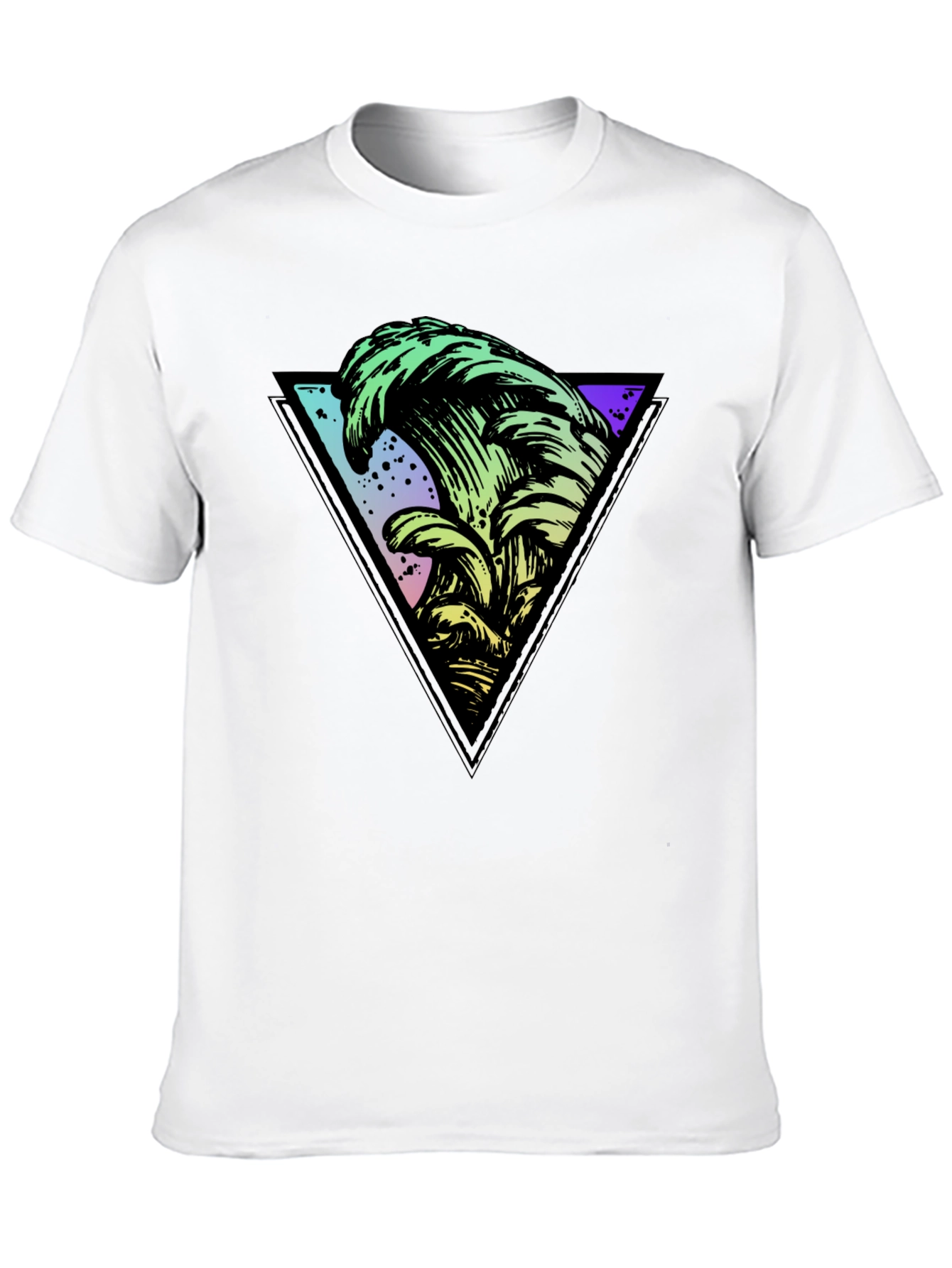 Retro Wave Triangle Graphic Tee