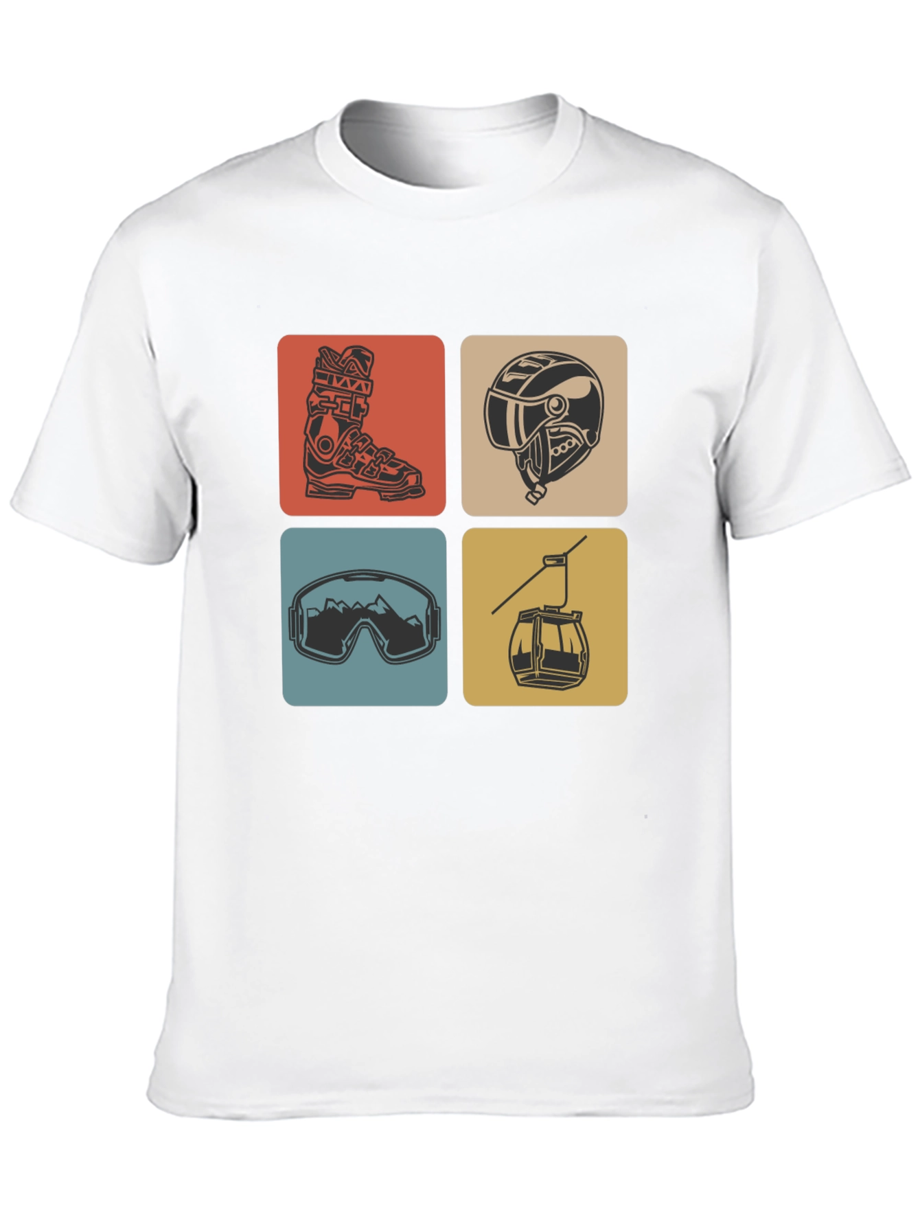 Skiing Icon T-Shirt - Stylish Winter Adventure Tee