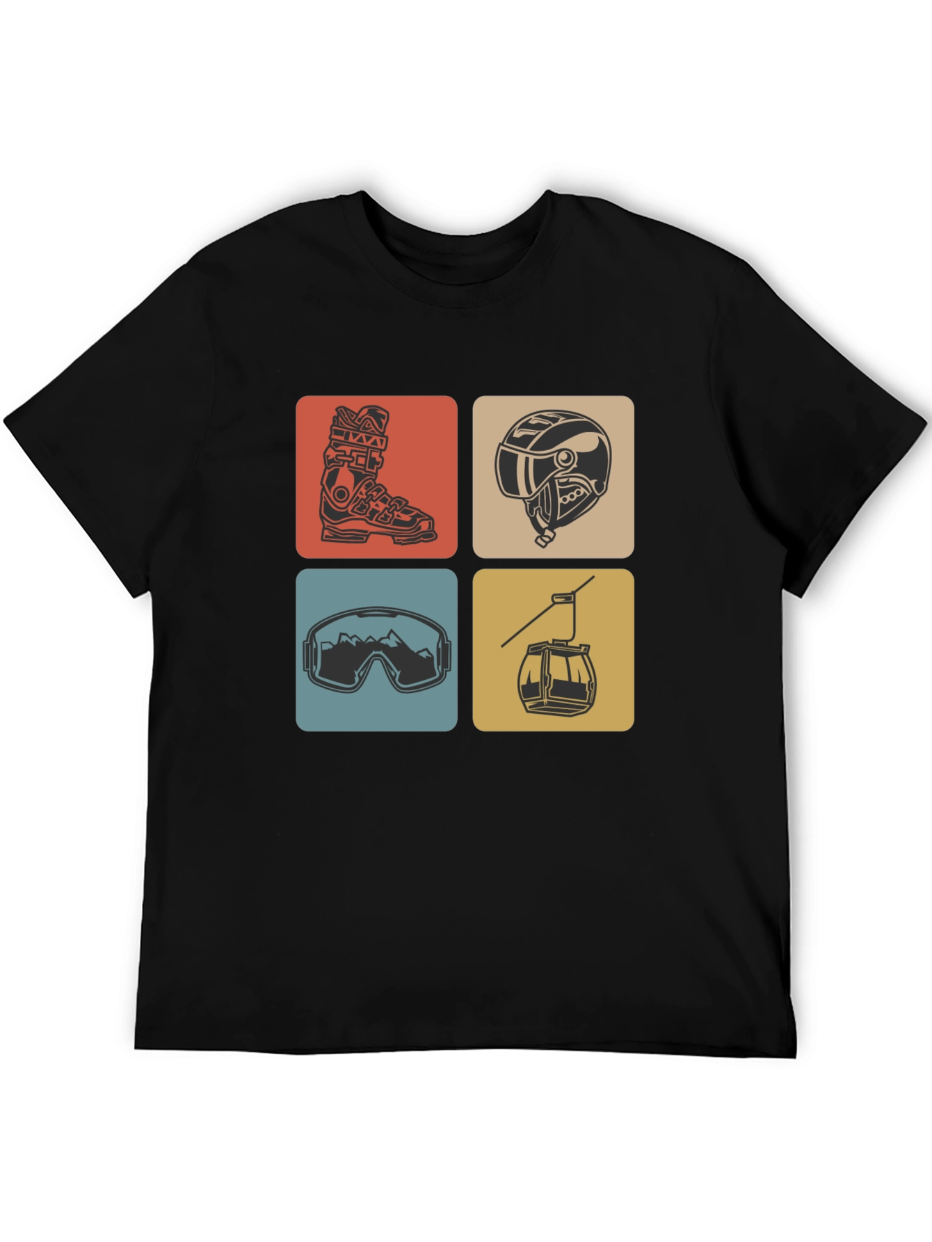 Skiing Icon T-Shirt - Stylish Winter Adventure Tee